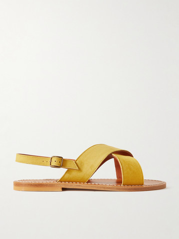 K JACQUES ST TROPEZ Osorno suede slingback sandals