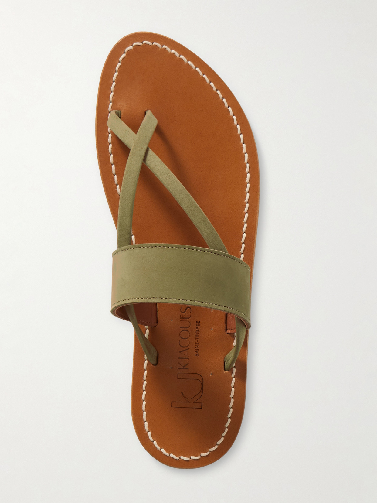 Kjacques Nehru Nubuck Sandals In Green
