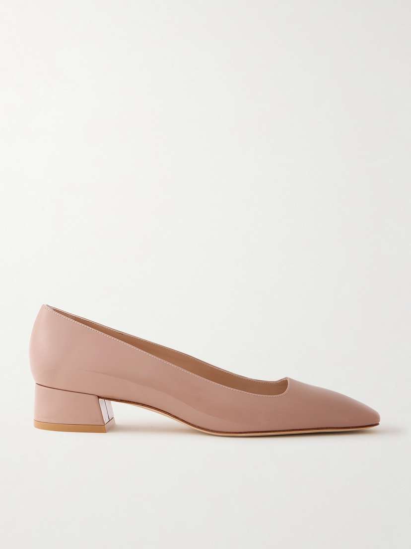 Stuart Weitzman Vera Patent-leather Pumps