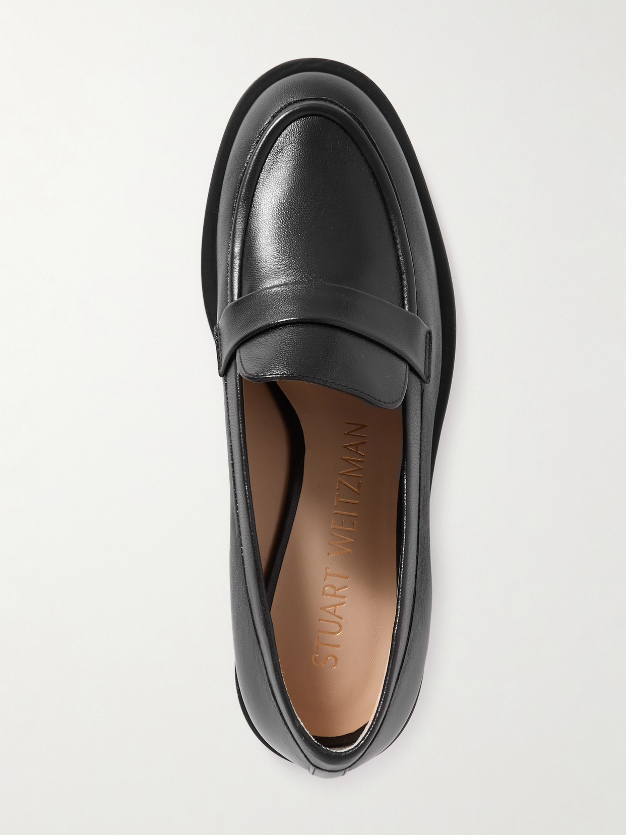 Stuart Weitzman Palmer Sleek Loafer In Black