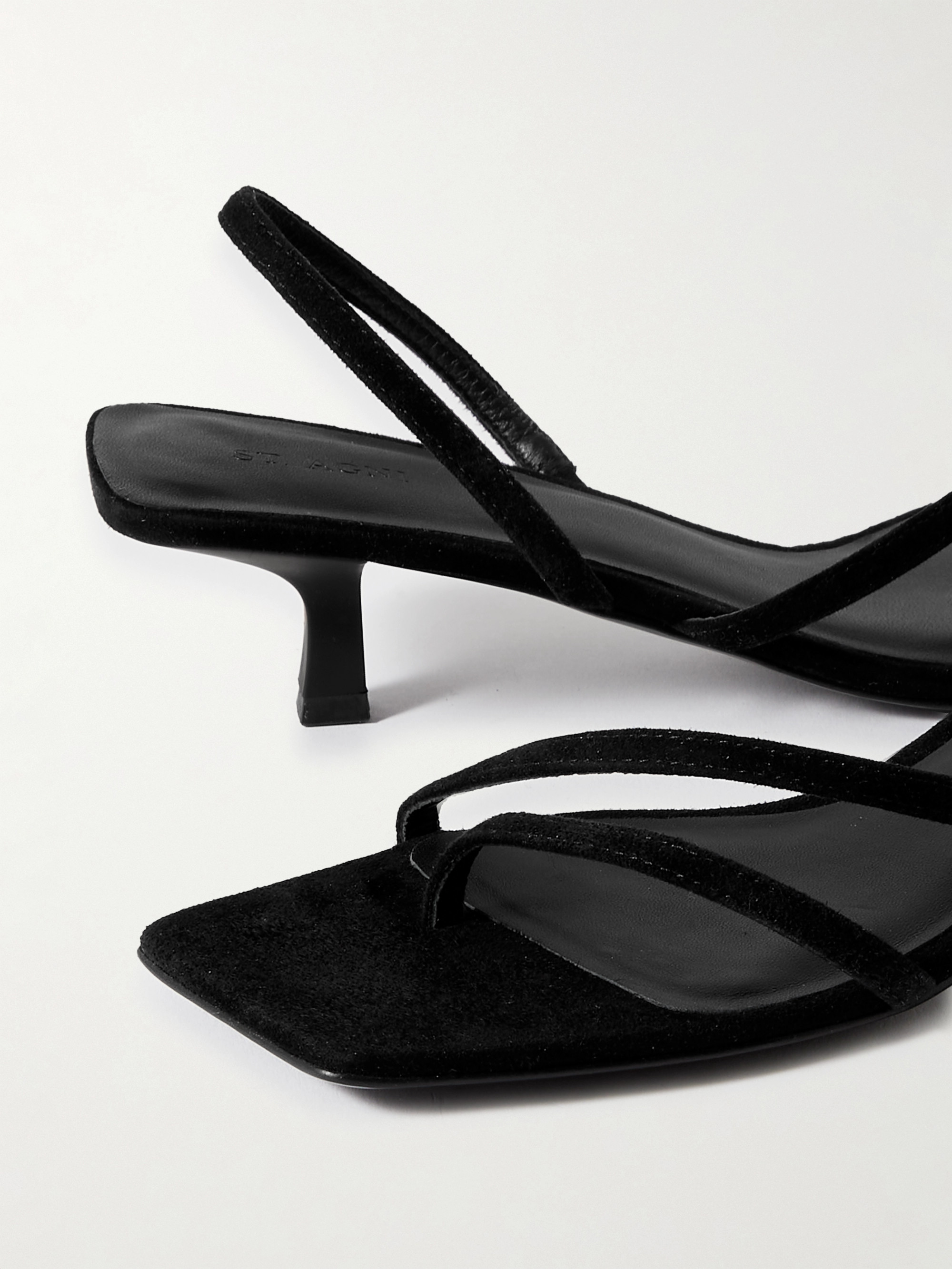 St. Agni Pina suede slingback sandals thumbnail