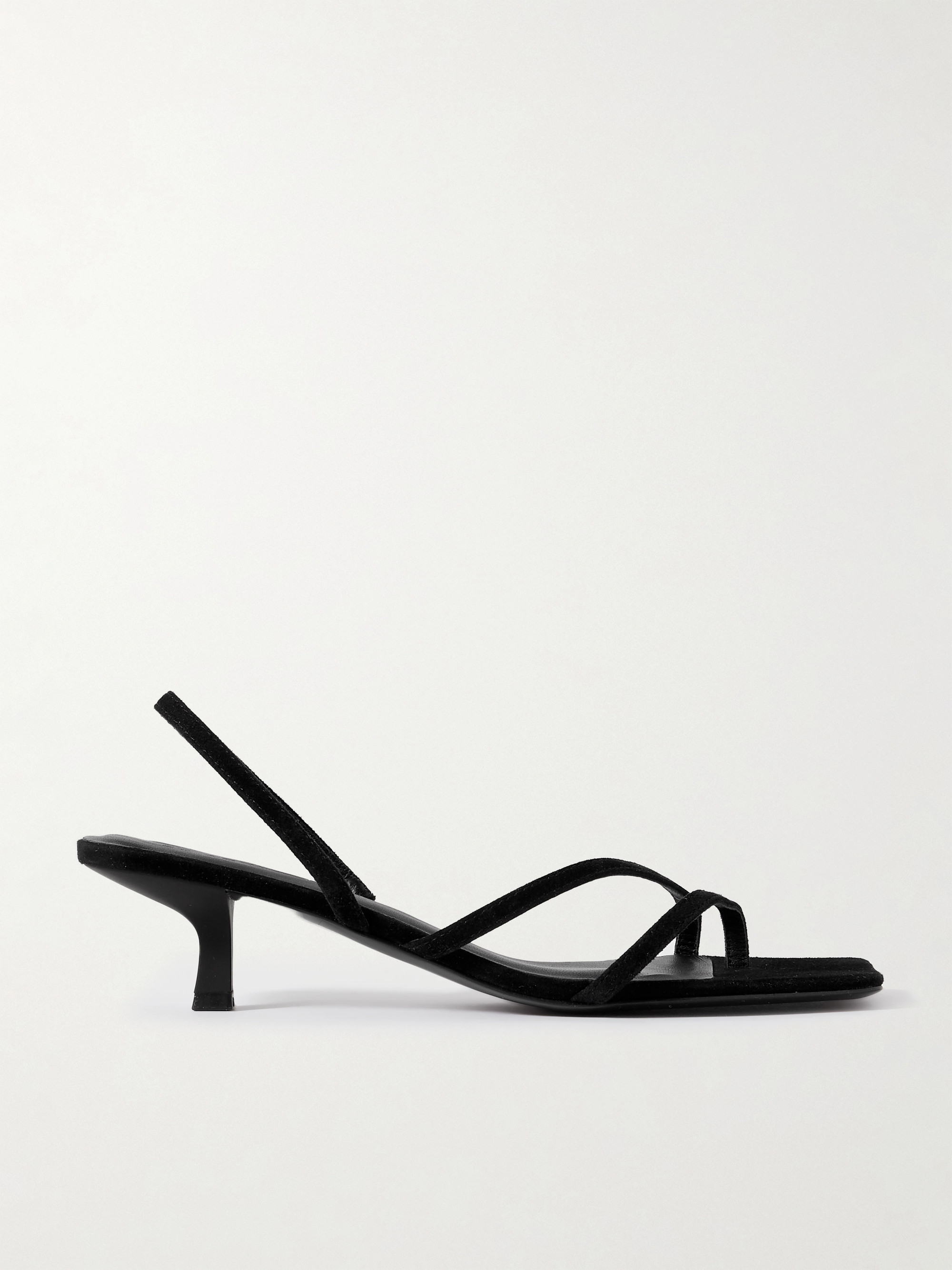 St. Agni Pina suede slingback sandals