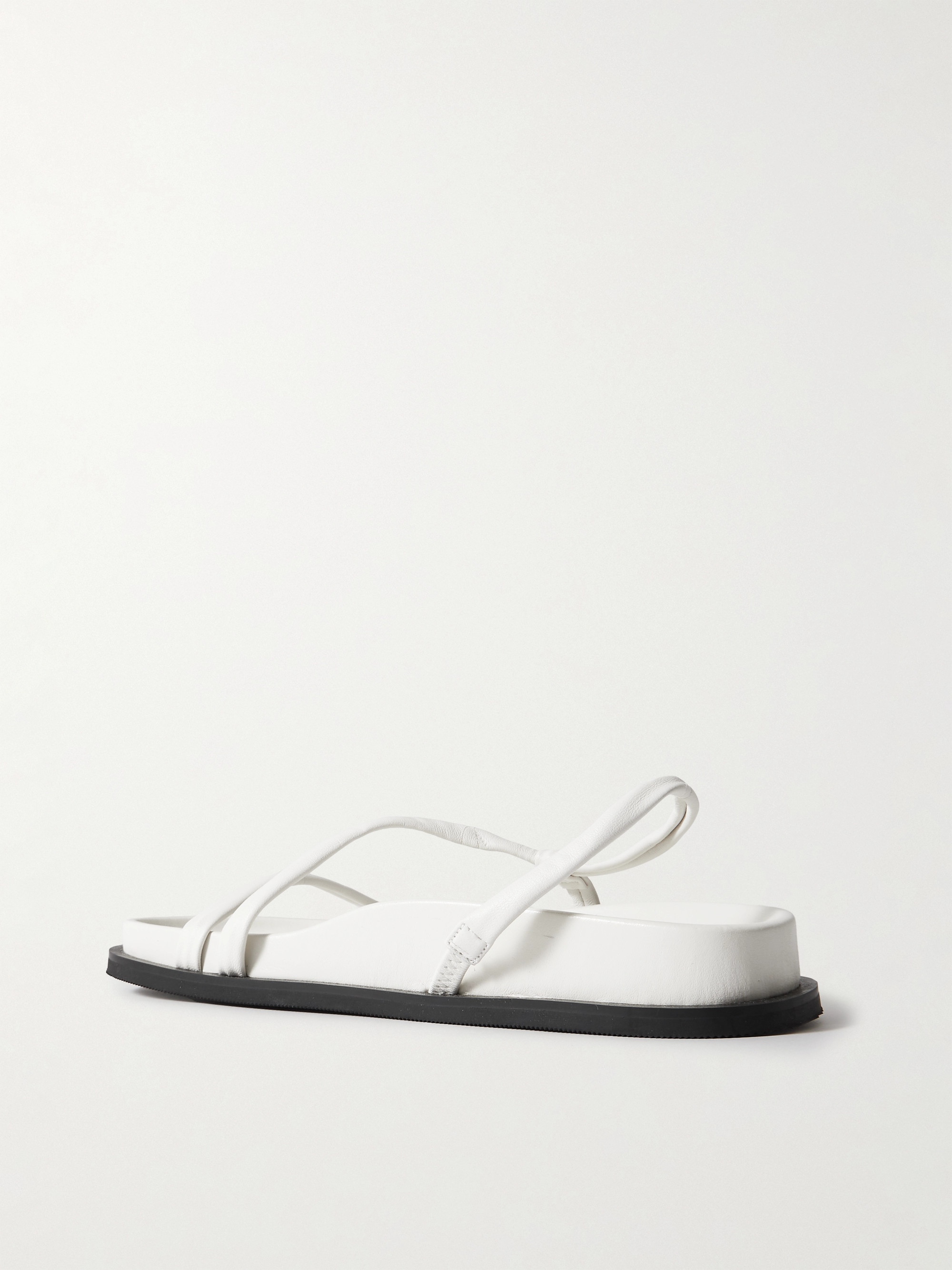 St. Agni - Twist leather slingback sandals | Plush
