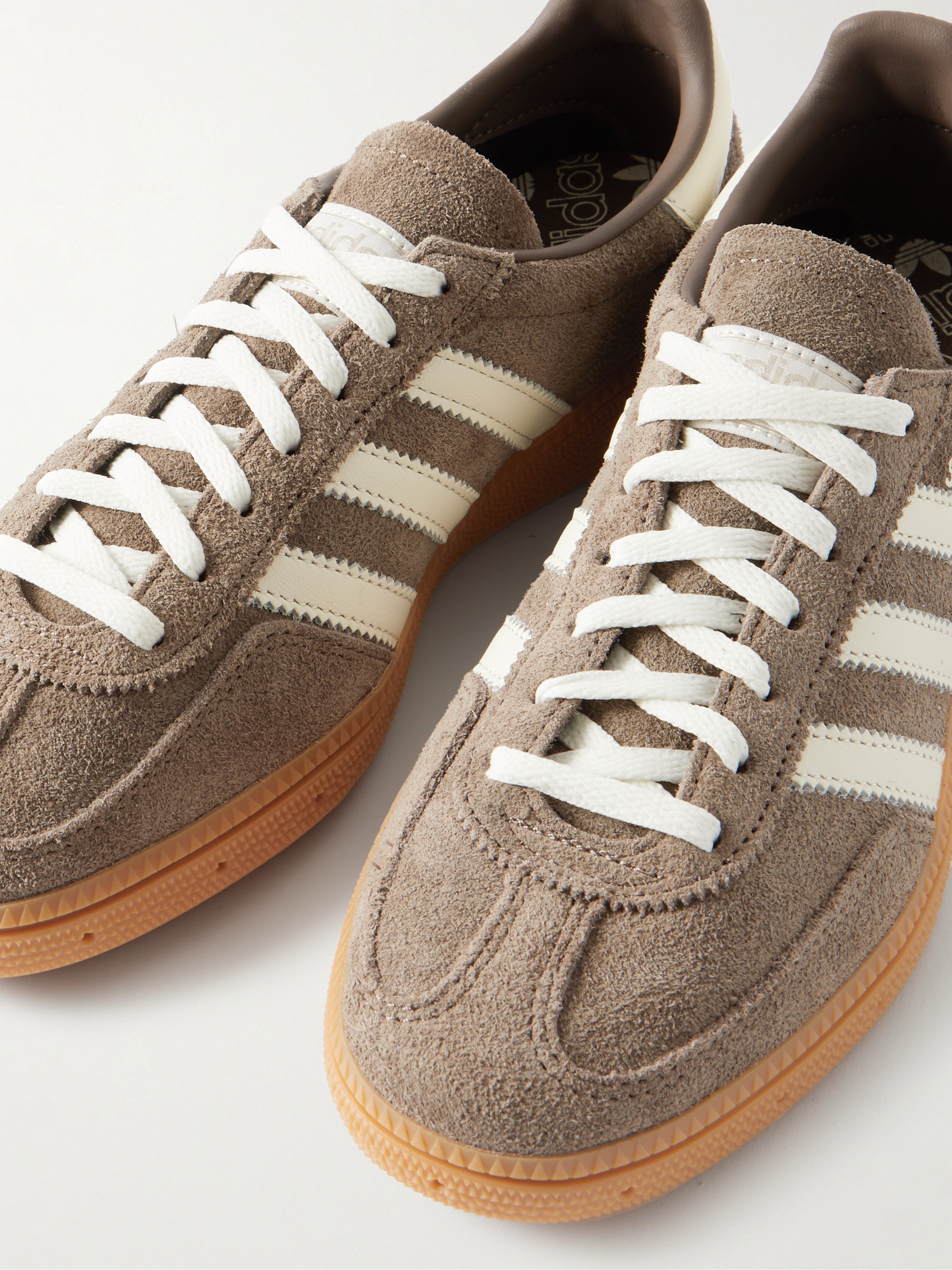adidas Originals Handball Spezial leather-trimmed suede sneakers thumbnail