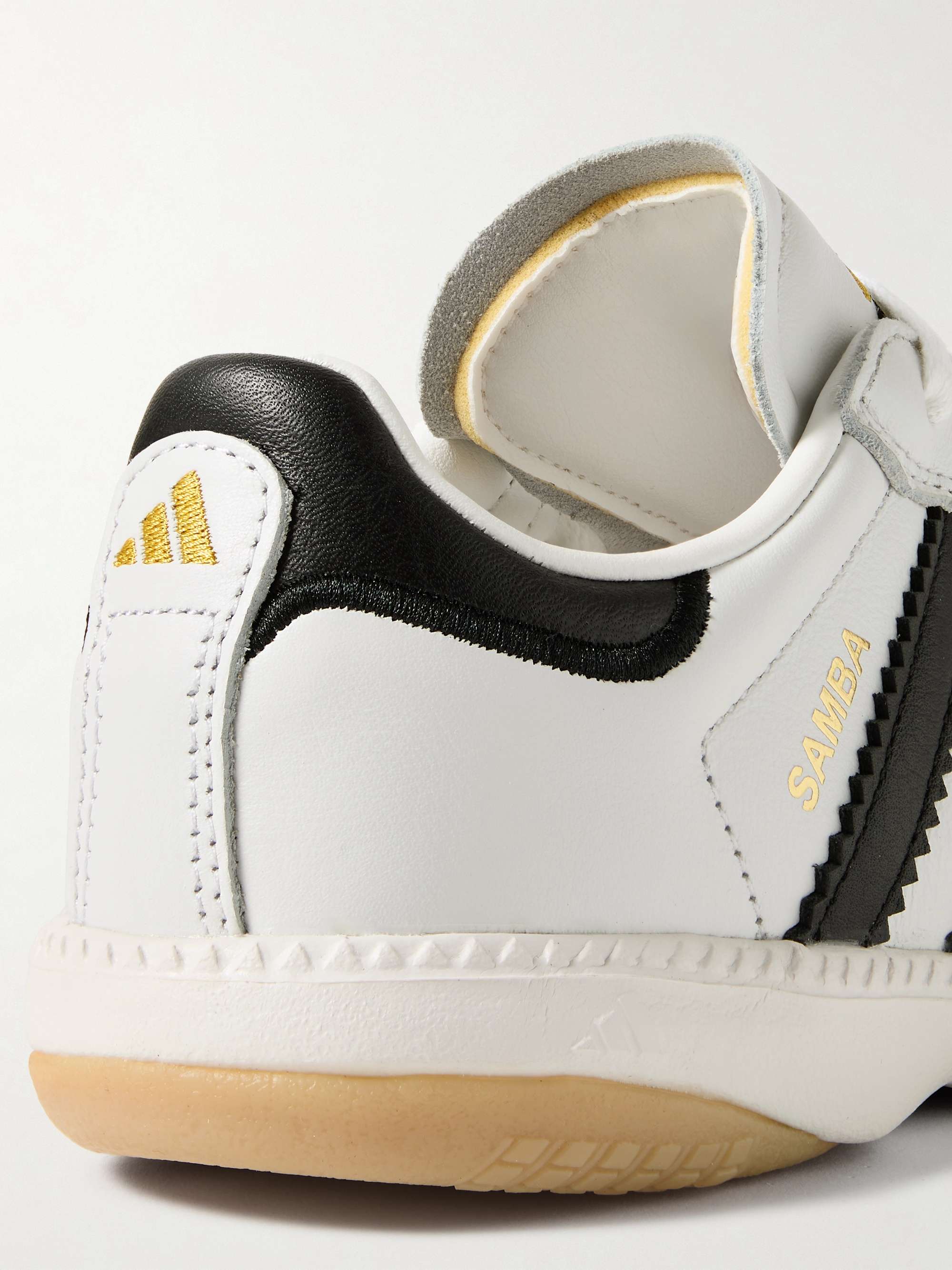 ADIDAS ORIGINALS Samba MN suede-trimmed leather sneakers ADIDAS ORIGINALS Samba MN suede-trimmed leather sneakers