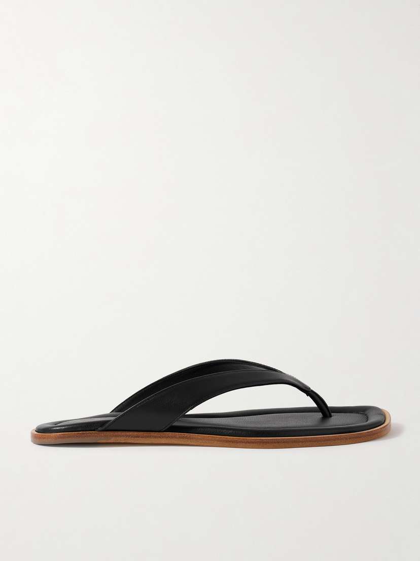 Staud Dante Leather Thong Sandals