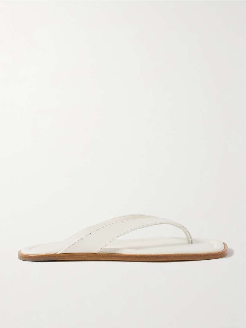 Staud Dante Leather Thong Sandals