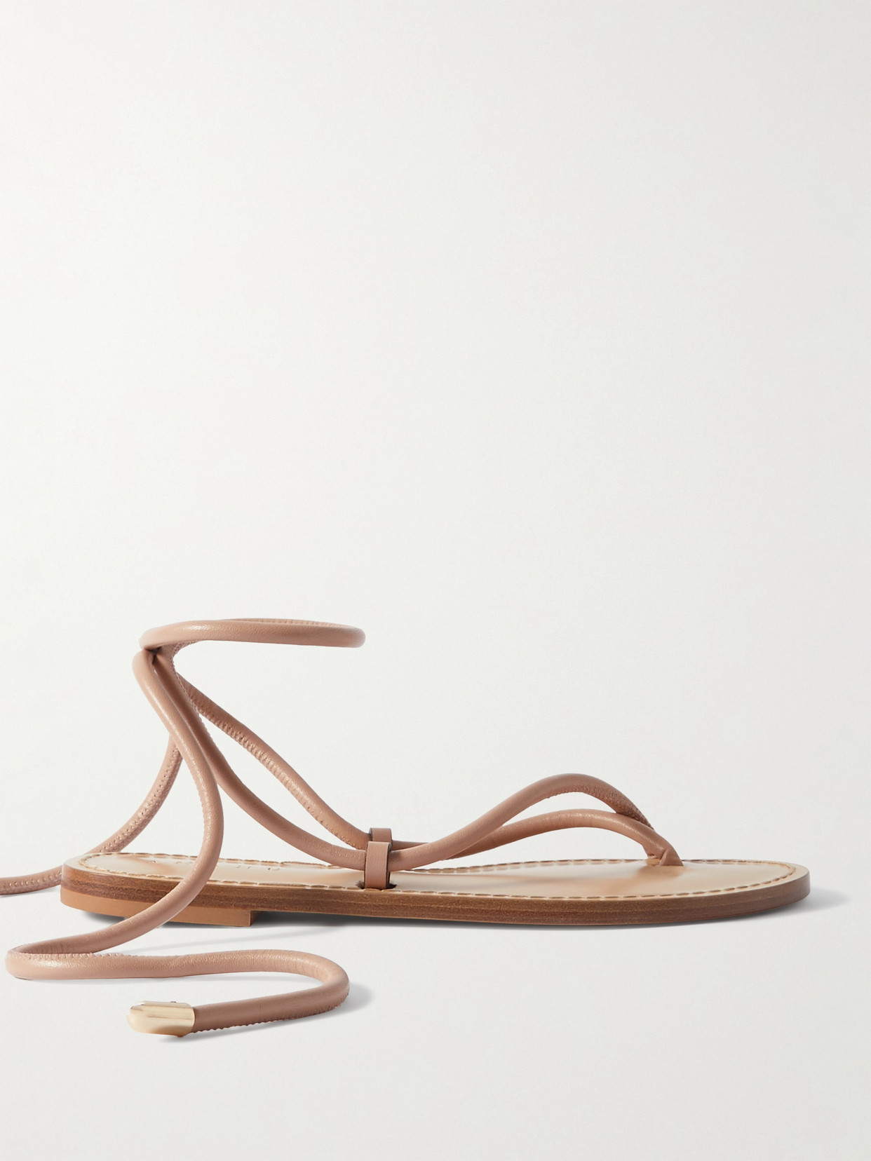 Amanu Studio Kilimanjaro Leather Sandals In Neutrals