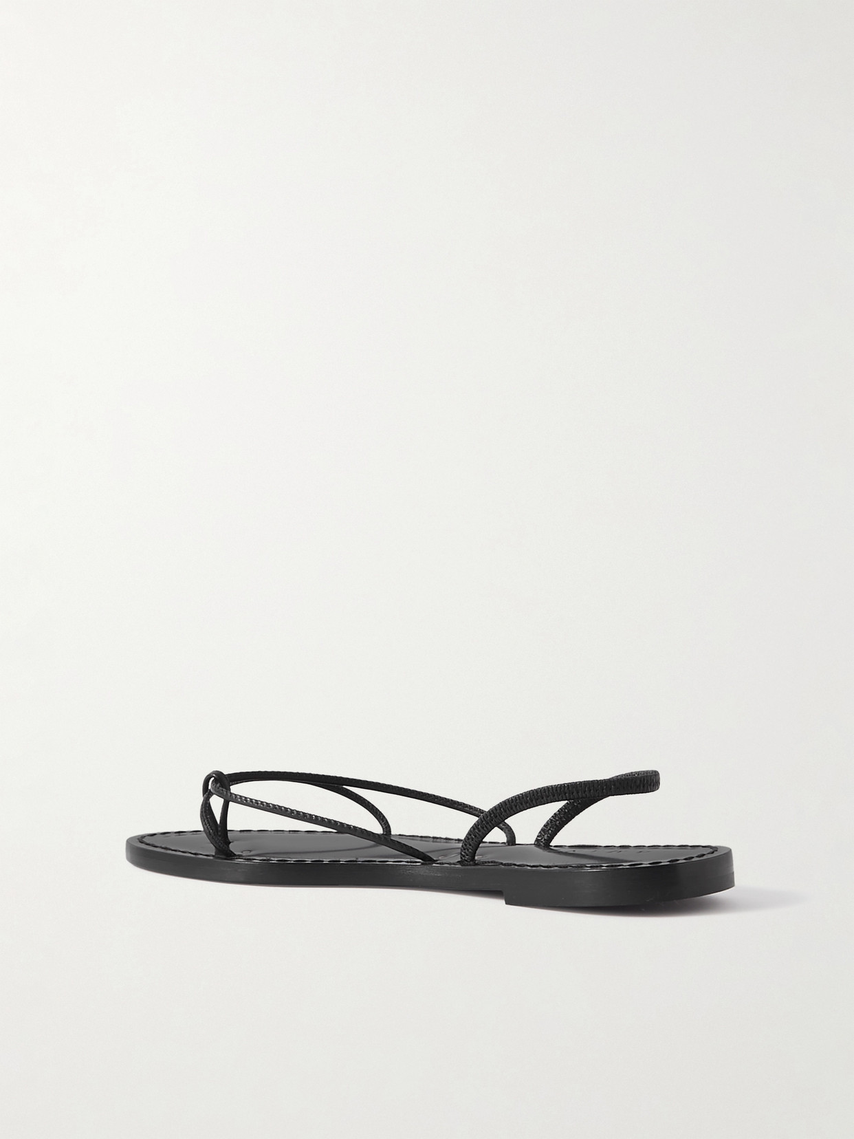Amanu Studio The Mombasa Leather Sandals In Black