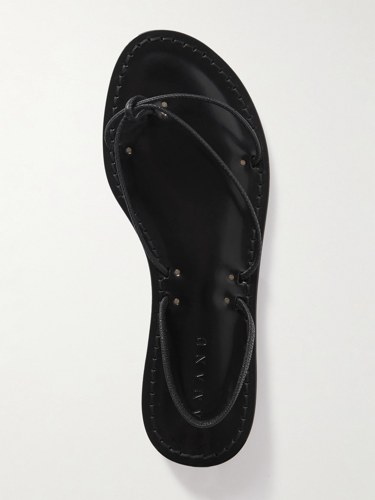 Shop Amanu Studio The Mombasa Leather Sandals In Black