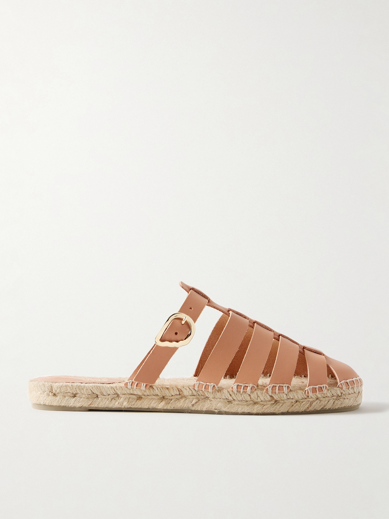 Shop Castaã±er + Ancient Greek Sandals Lesvos Leather Sandals In Neutrals