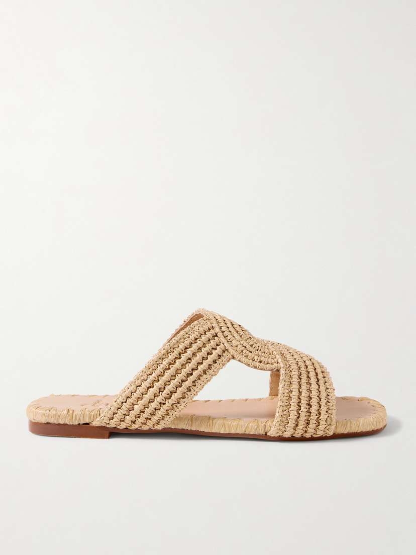 Castañer Prado Raffia Slides
