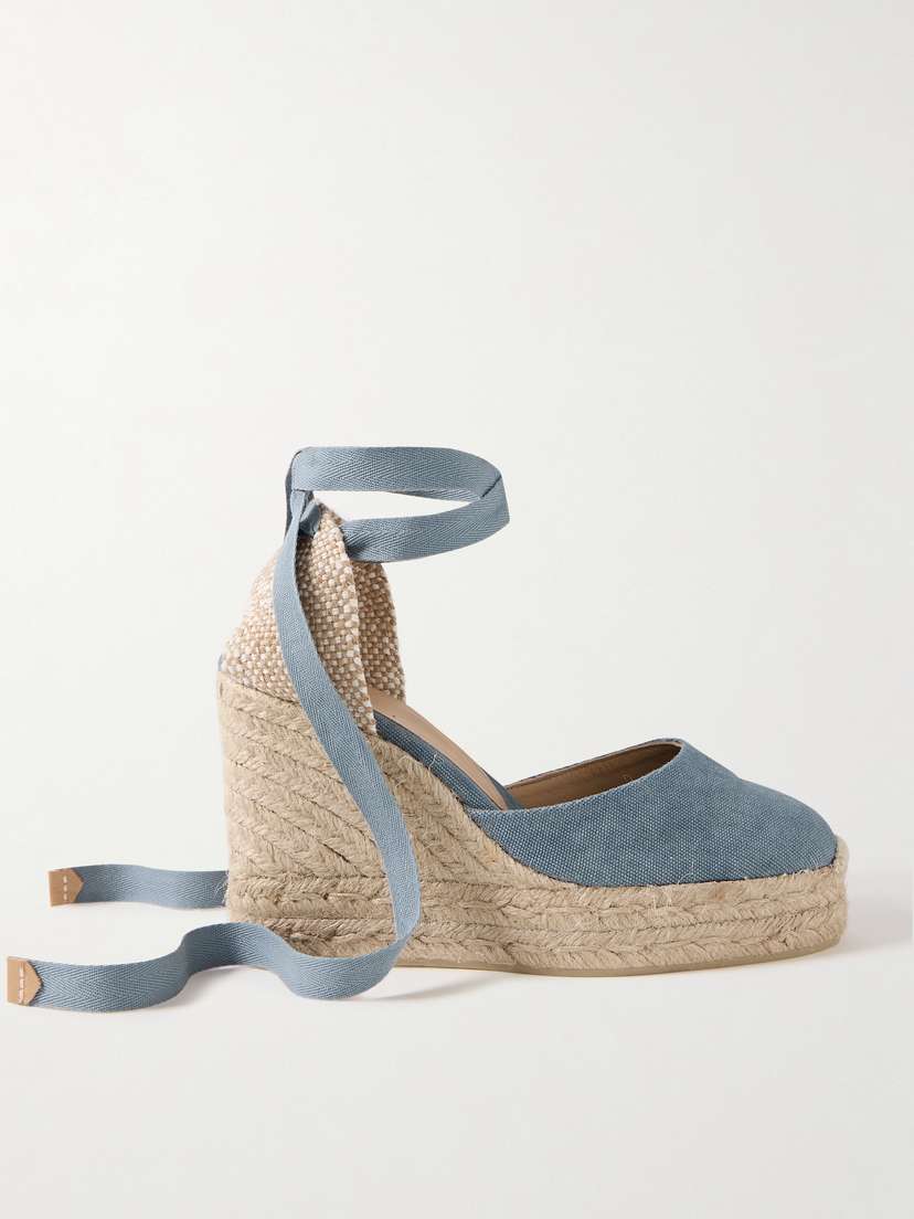 Castañer Carina 80 Canvas Wedge Espadrilles