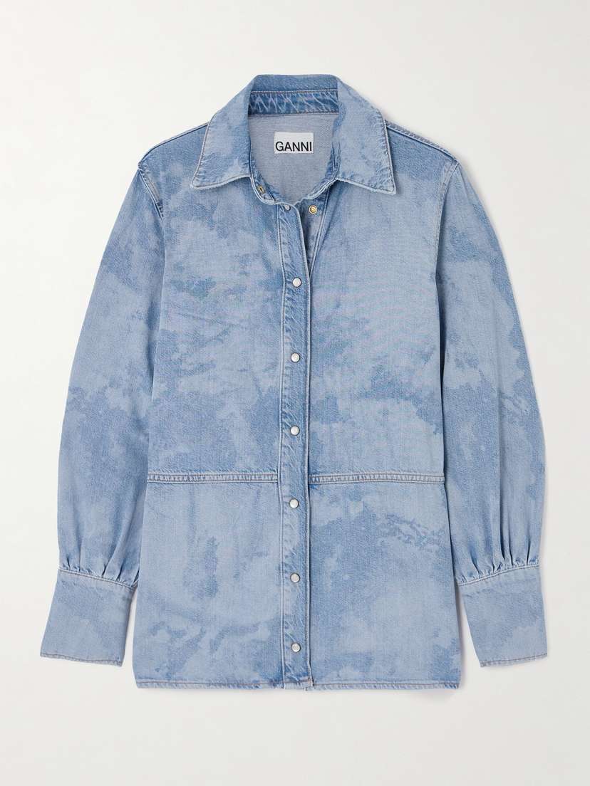 Ganni Bleached Denim Jacket - EU 46