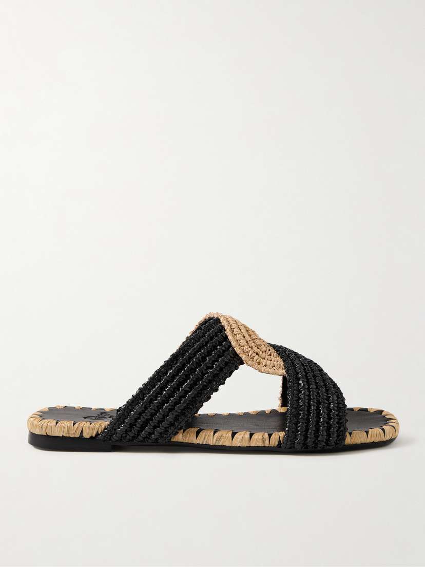 Castañer Prado Raffia Slides