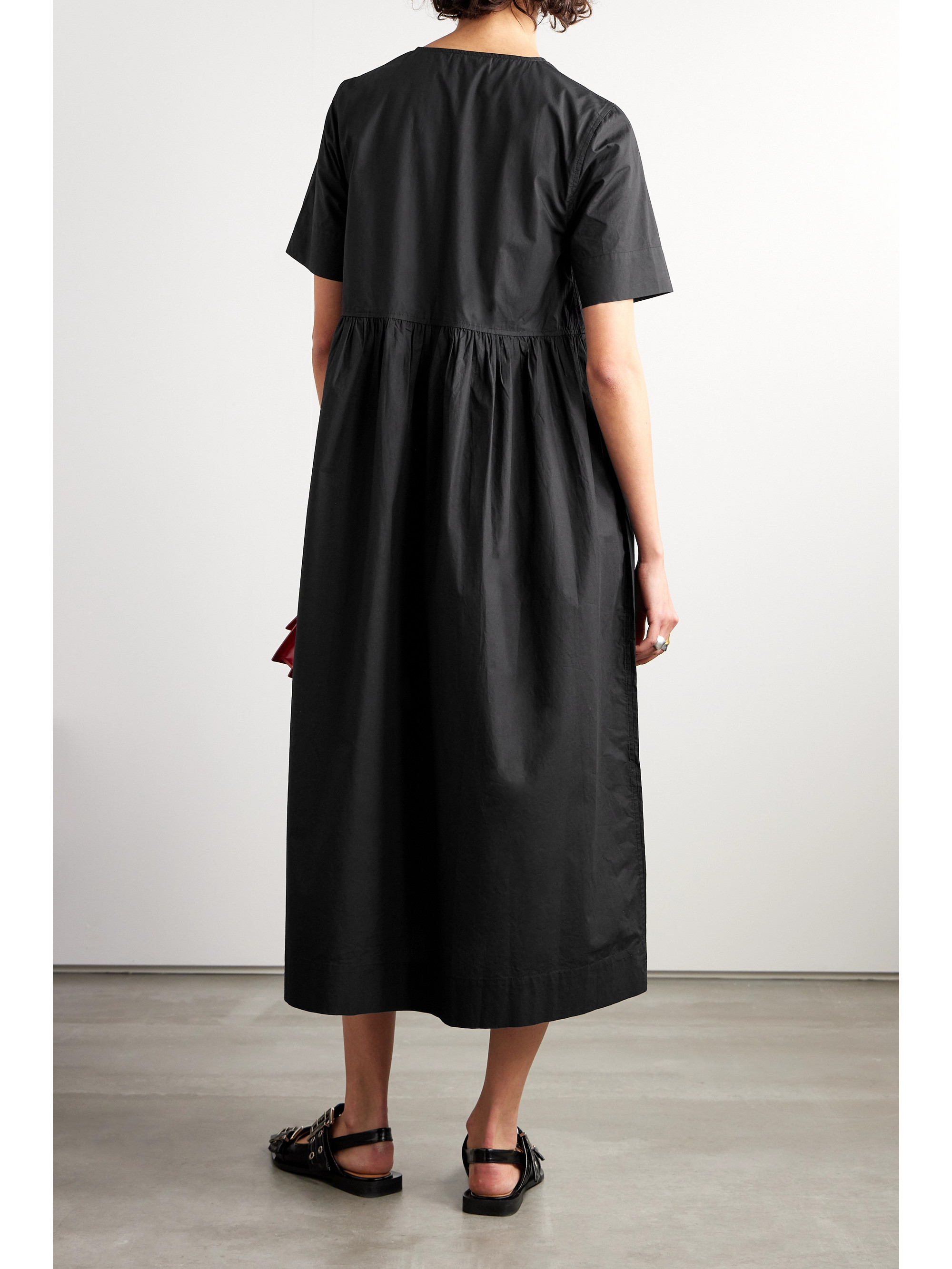 knee length dresses for ladies STRETCH COTTON DRESS main image 1