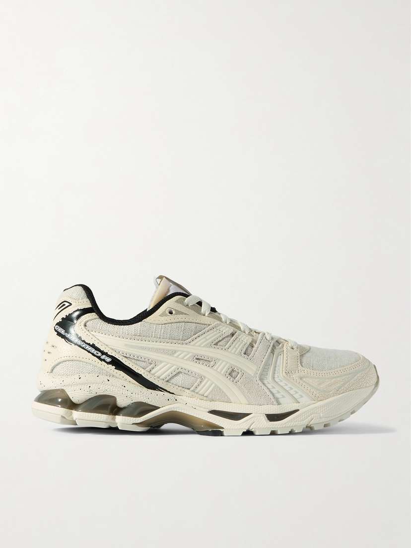 Asics Gel-kayano 14 Rubber-trimmed Canvas And Leather Sneakers - UK 9.5
