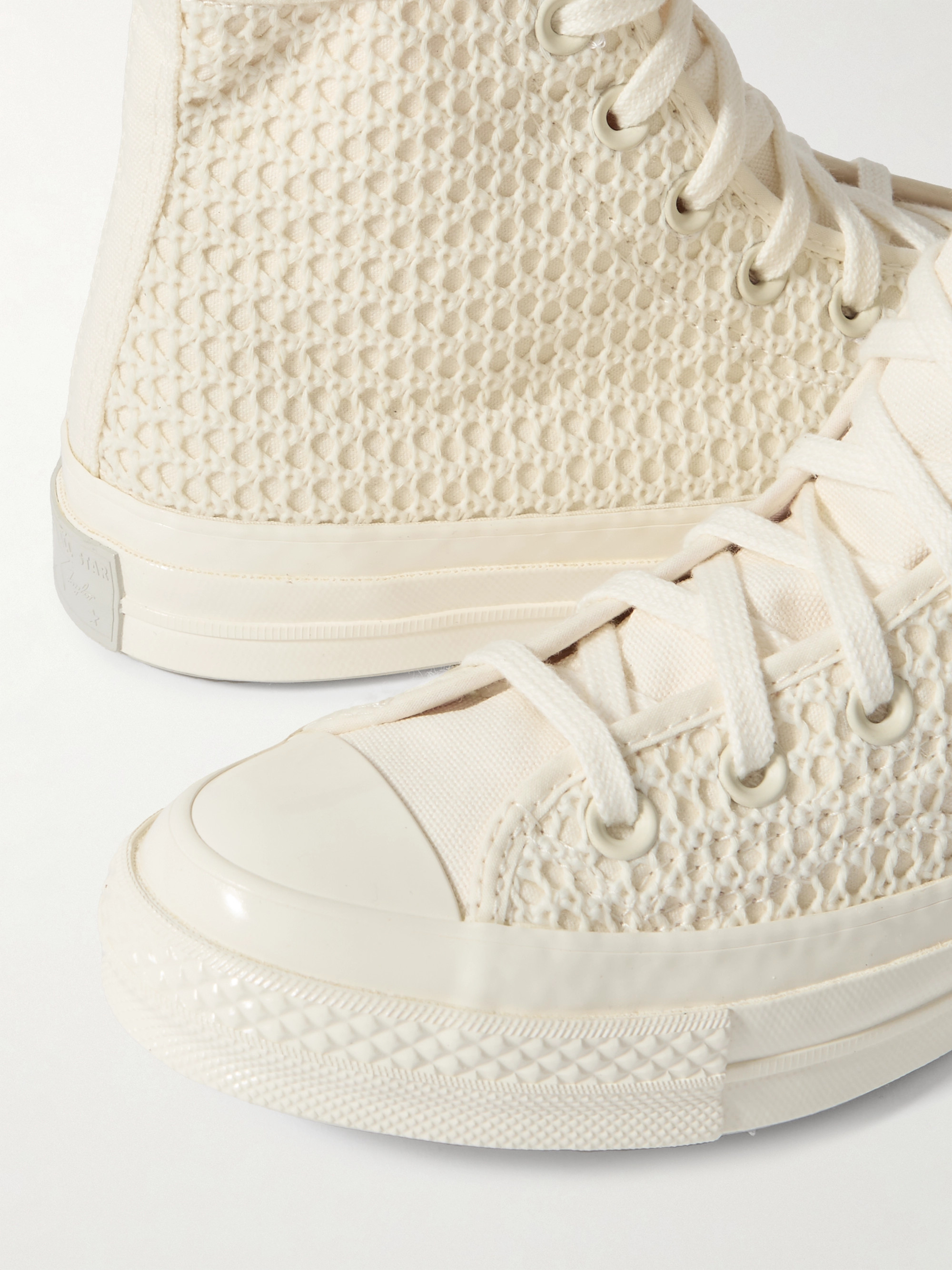 Converse Chuck 70 crocheted and canvas high-top sneakers thumbnail
