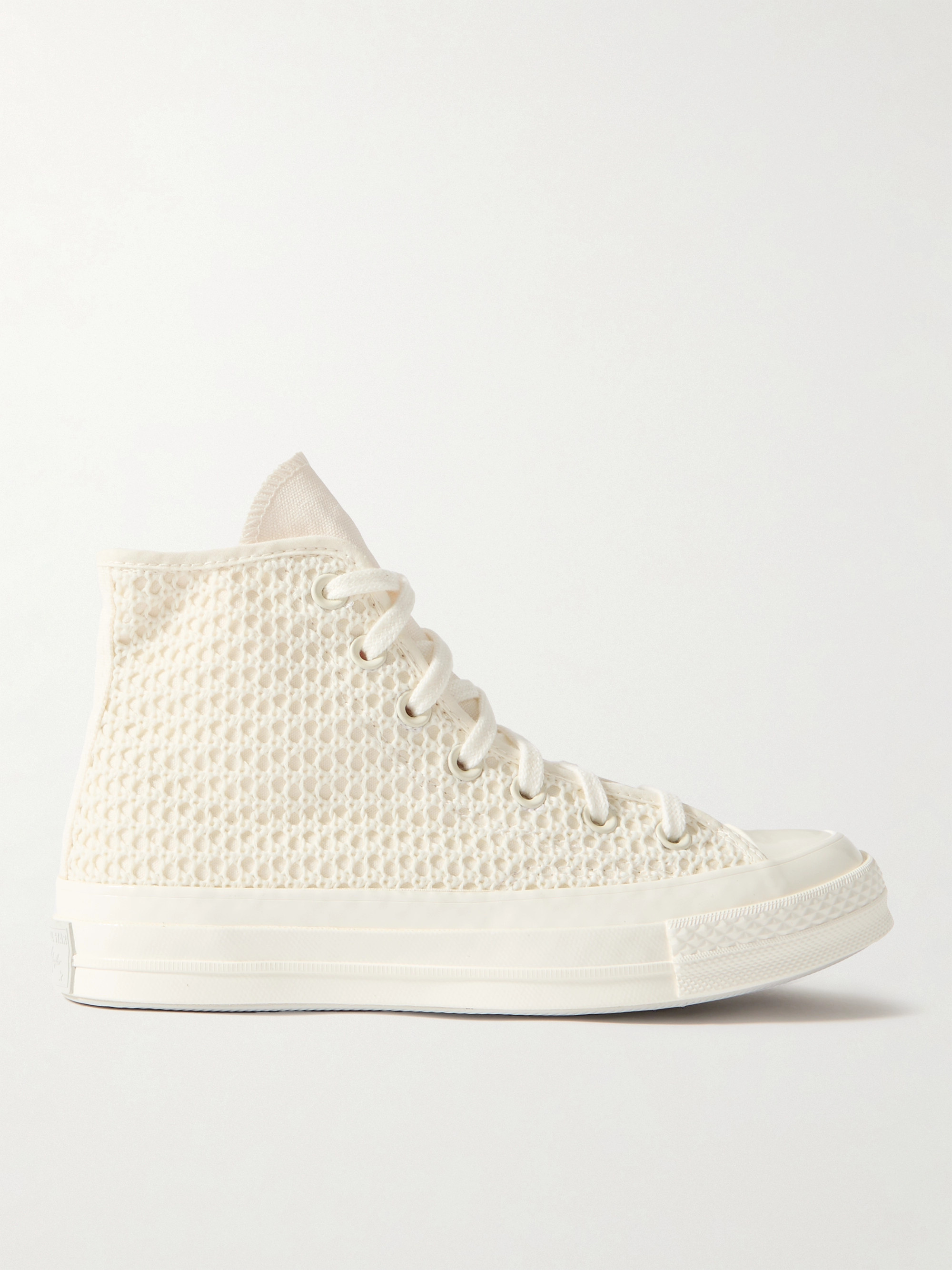 Converse Chuck 70 crocheted and canvas high-top sneakers