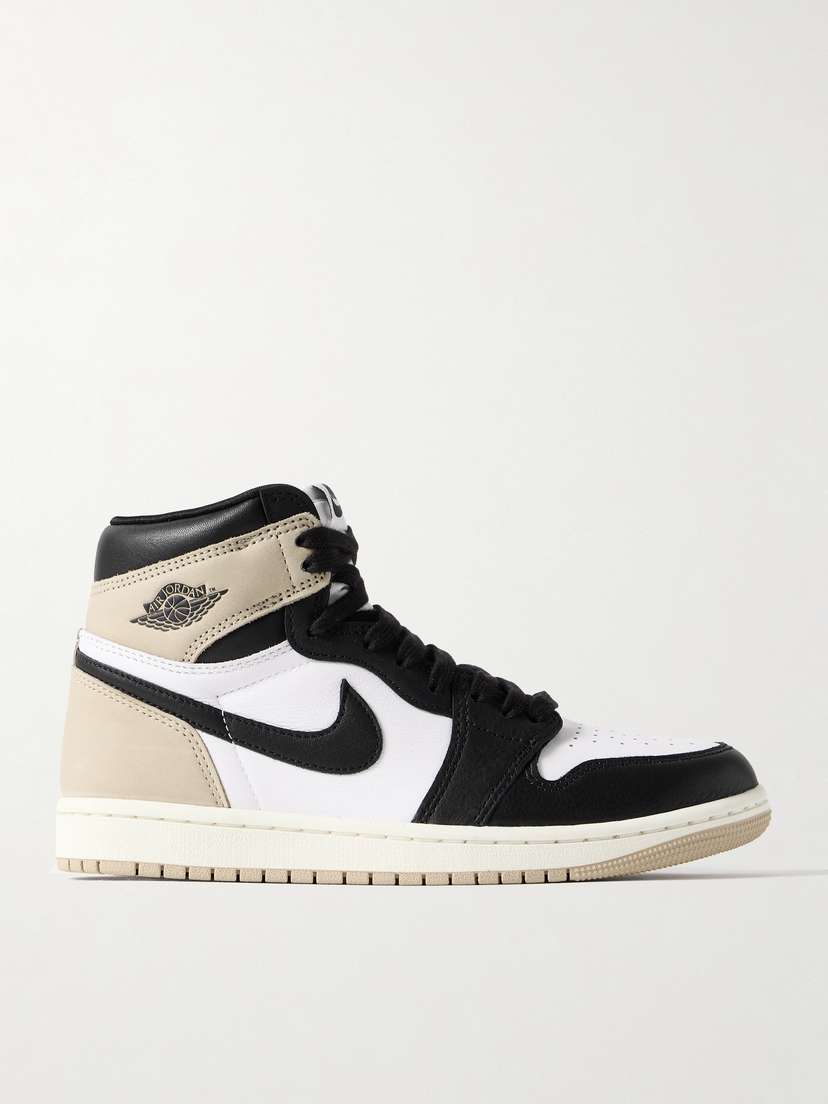 Nike Air Jordan 1 Retro Og Leather And Nubuck High-top Sneakers