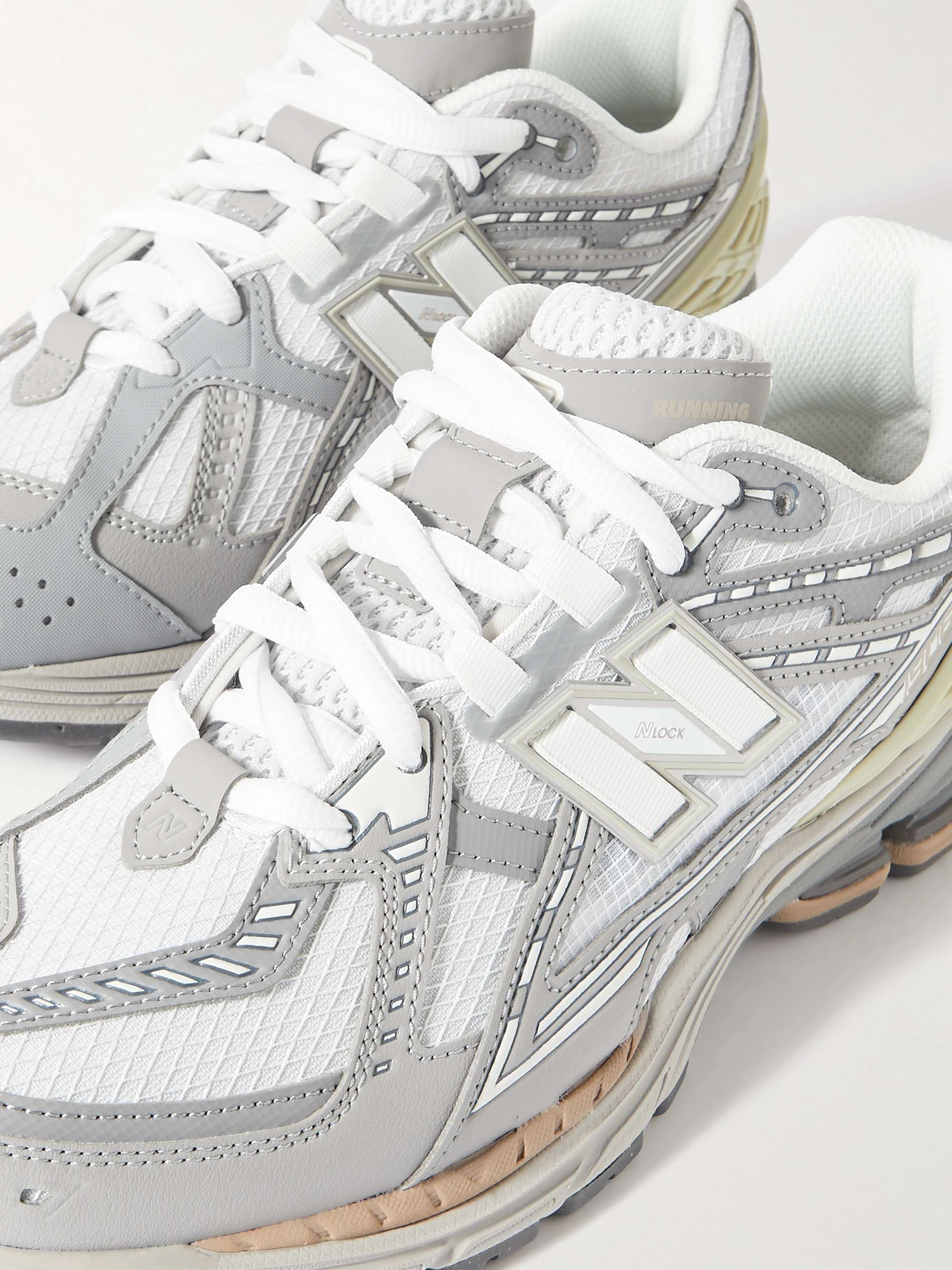 NEW BALANCE 1906 rubber-trimmed faux leather and mesh sneakers  