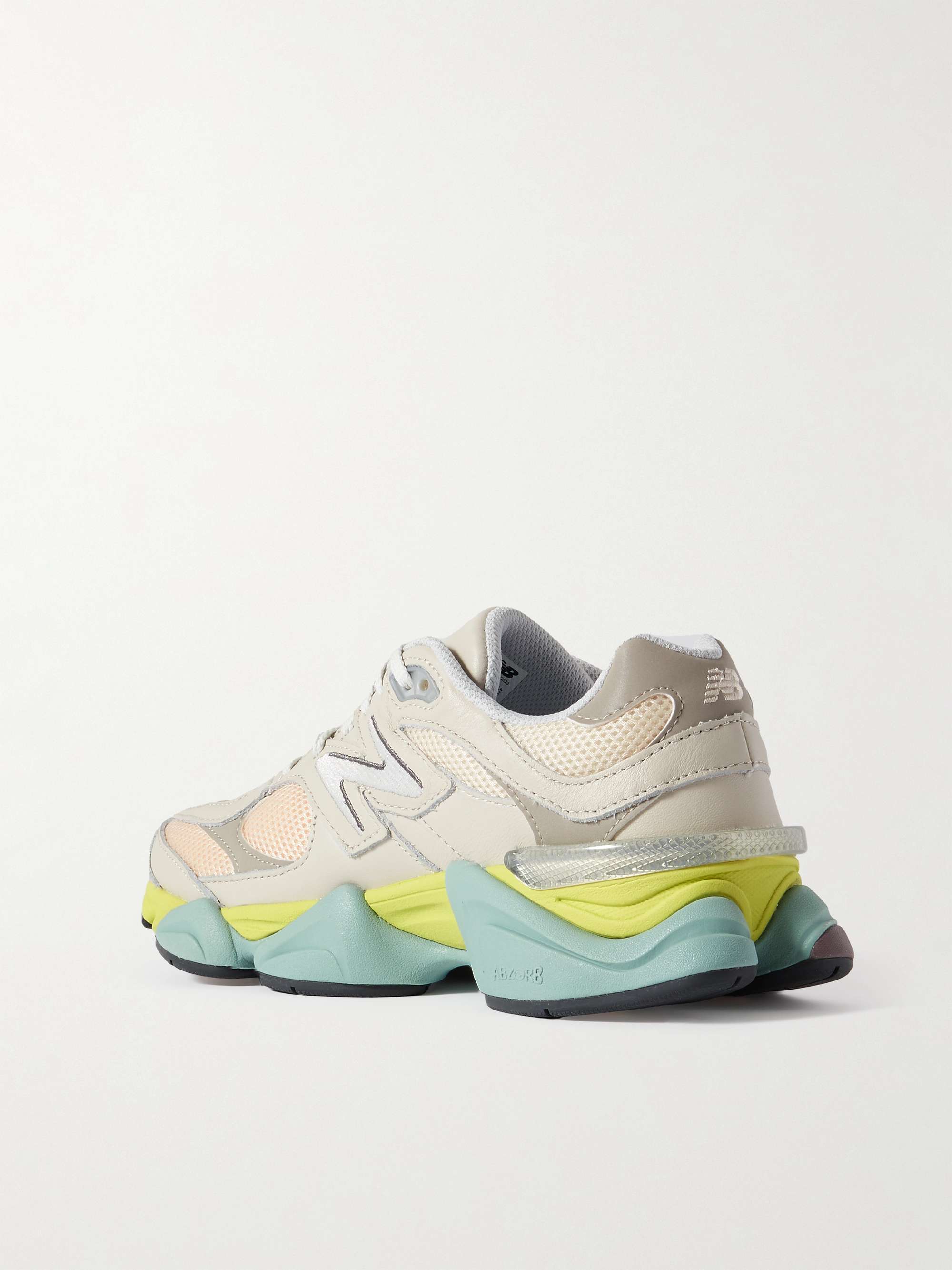 NEW BALANCE 9060 suede, leather and mesh sneakers