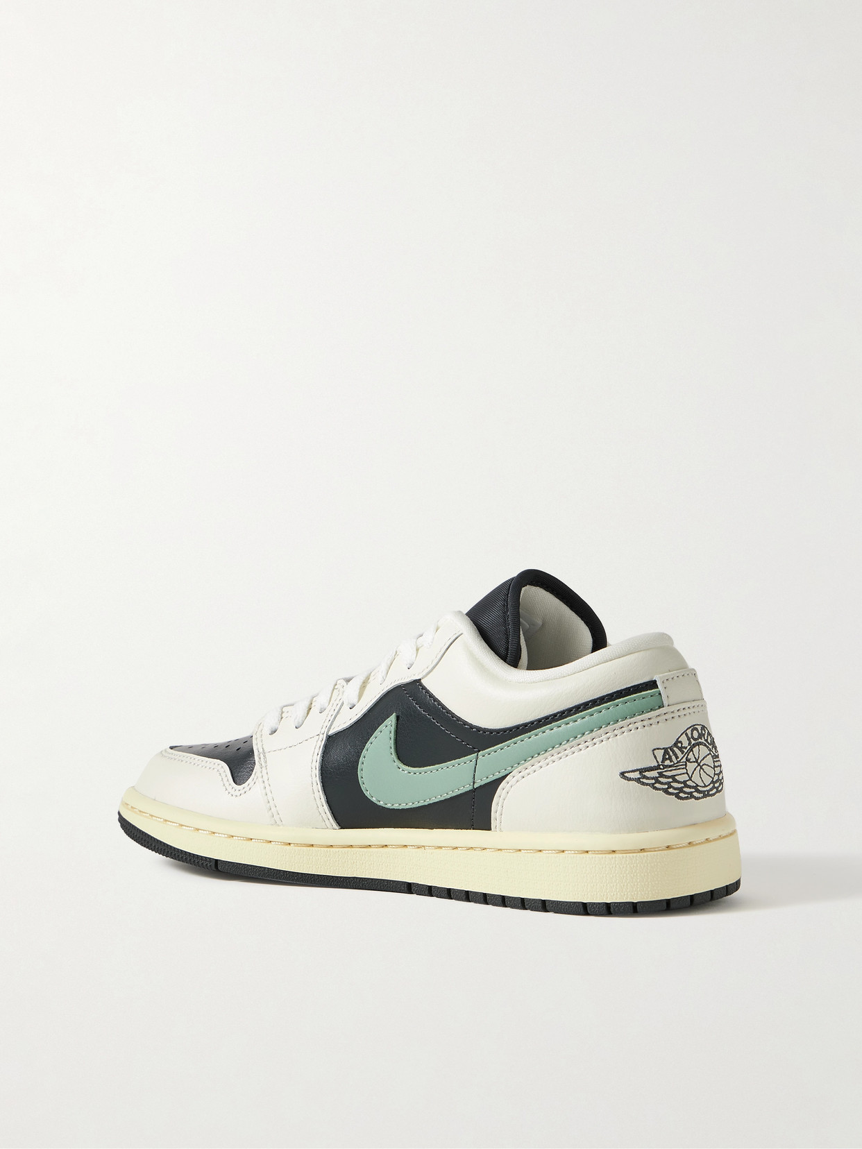 NIKE AIR JORDAN 1 LOW LEATHER SNEAKERS
