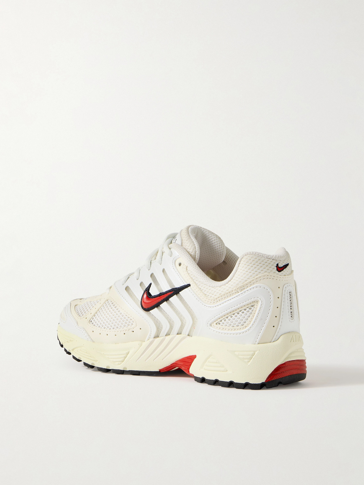 Nike Air Pegasus 2k5 Leather And Mesh Sneakers In White