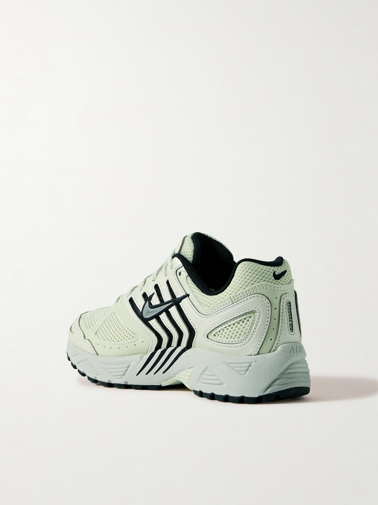 Nike Air Pegasus 2k5 Leather And Mesh Sneakers In Green
