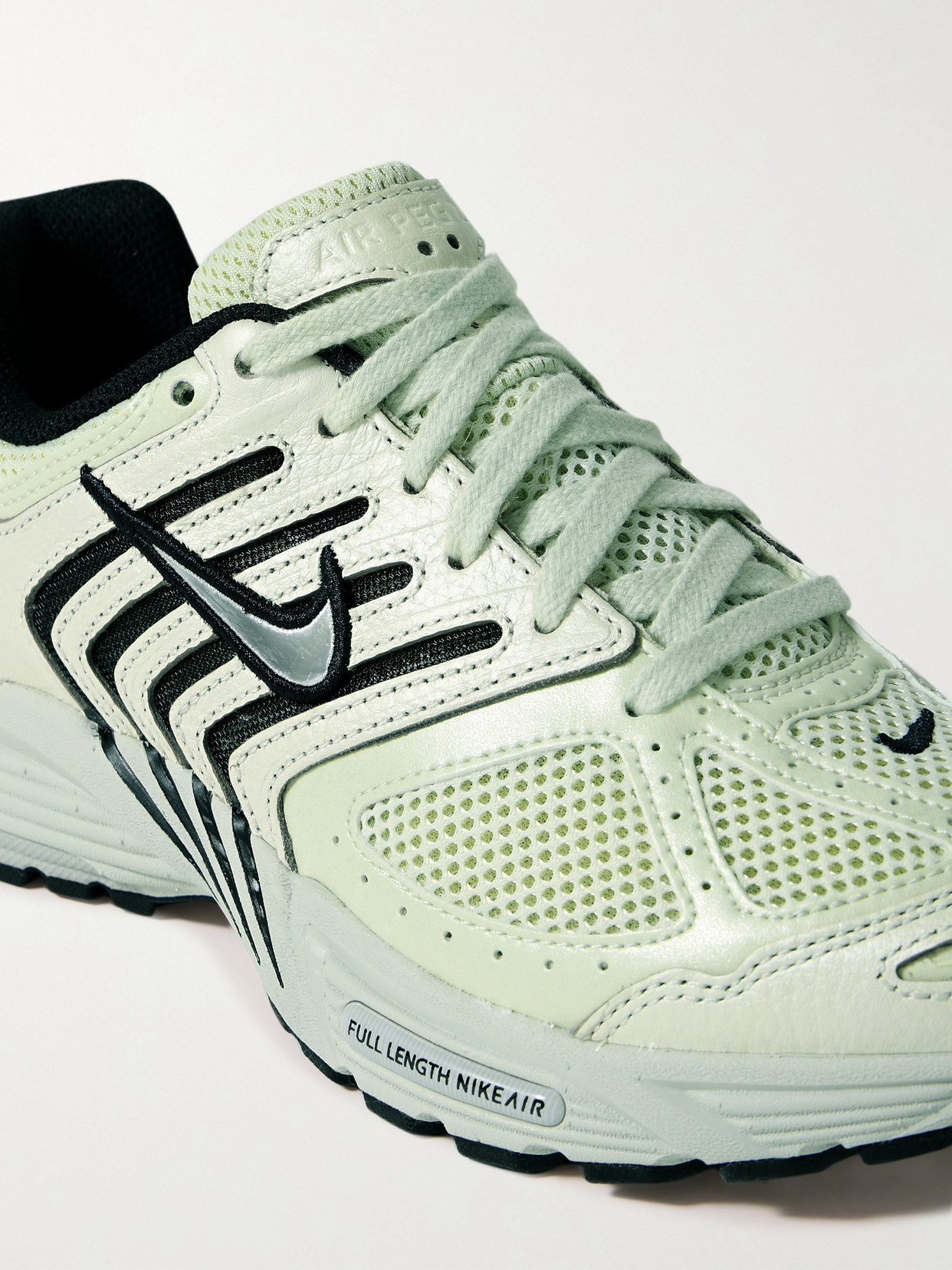 Nike Air Pegasus 2k5 Leather And Mesh Sneakers In Green