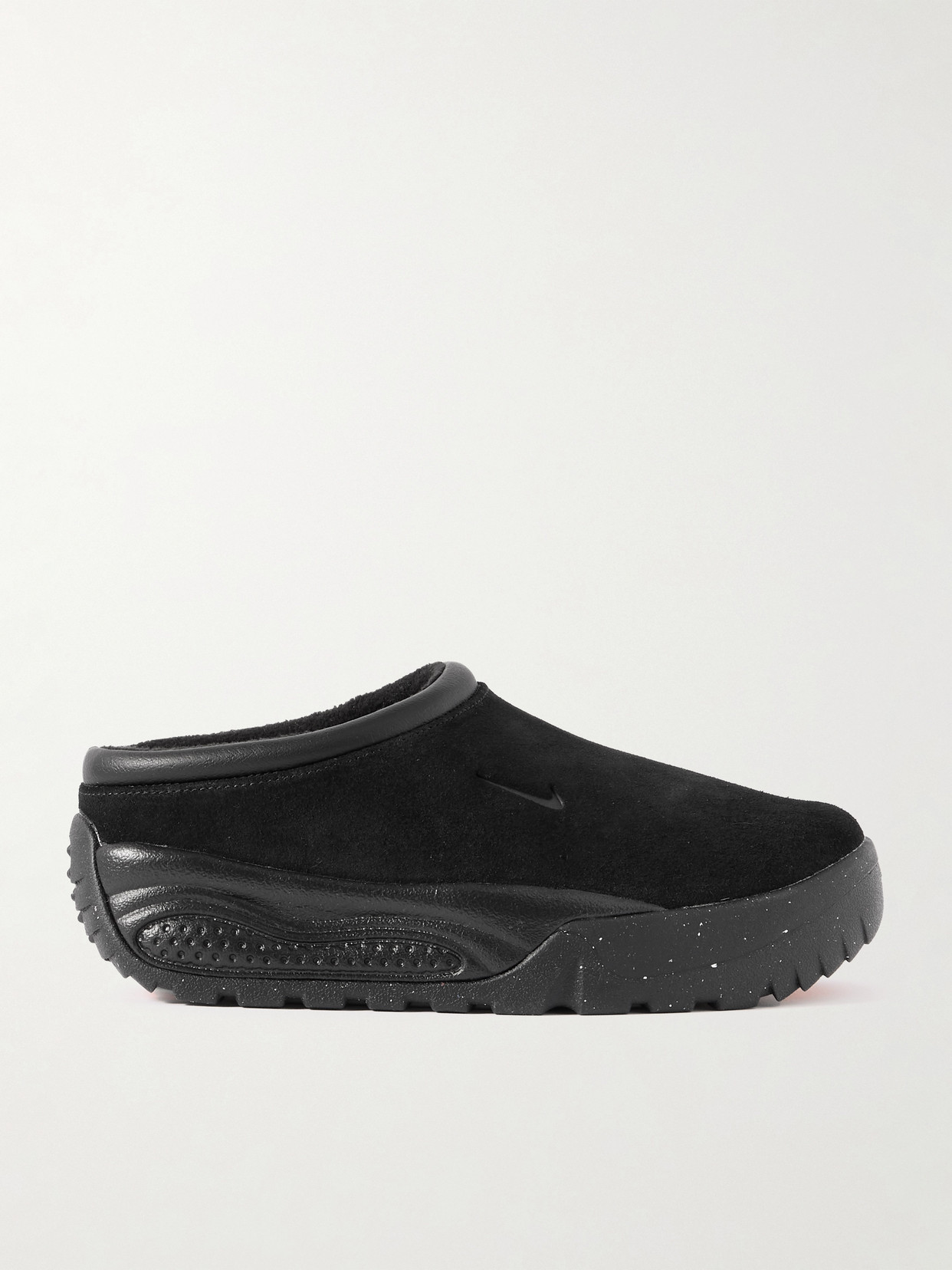 Nike - Acg Rufus Leather-trimmed Suede Slip-on Sneakers - Black