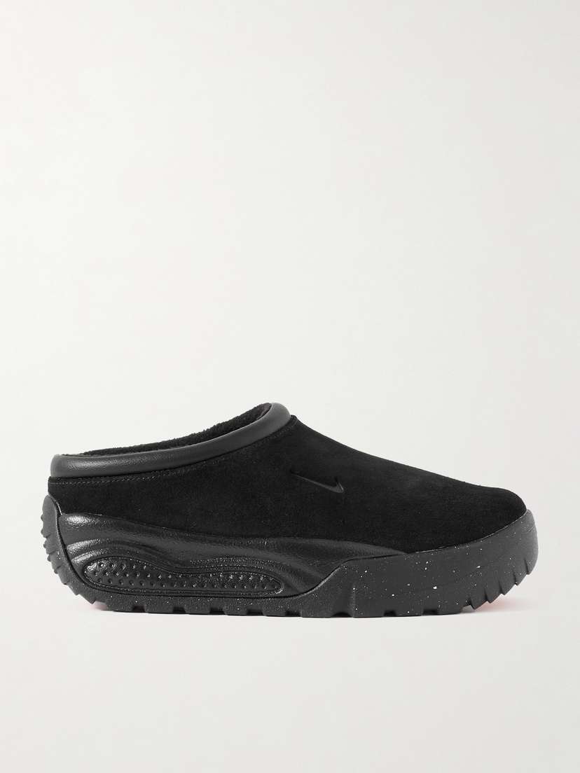 Nike Acg Rufus Leather-trimmed Suede Slip-on Sneakers
