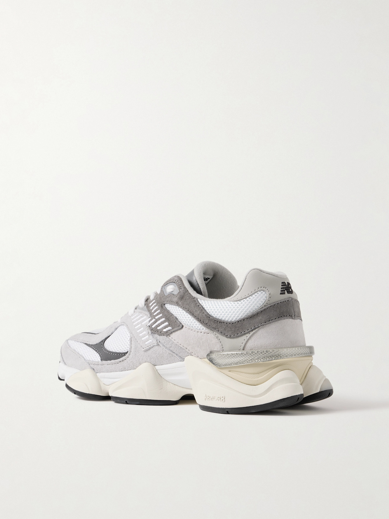 New Balance Mesh Panel Rubber Sole Sneakers In Gray