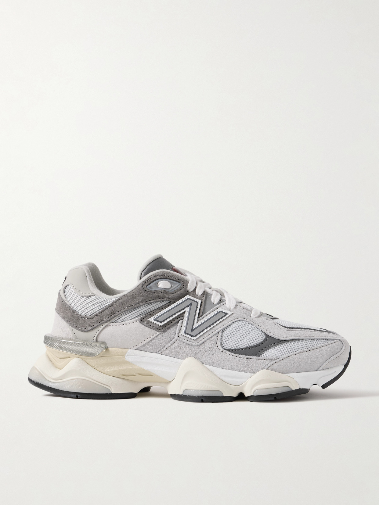 New Balance - 9060 Nubuck-trimmed Suede And Mesh Sneakers - Gray