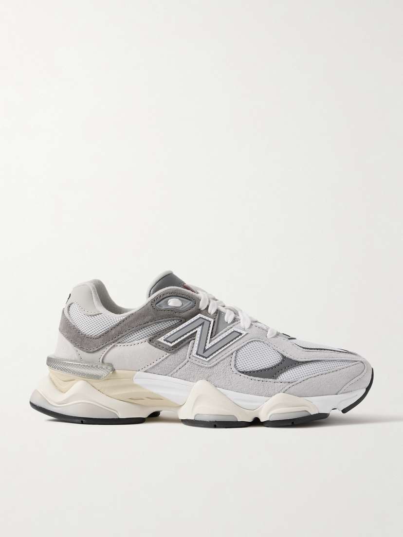 New Balance 9060 Nubuck-trimmed Suede And Mesh Sneakers