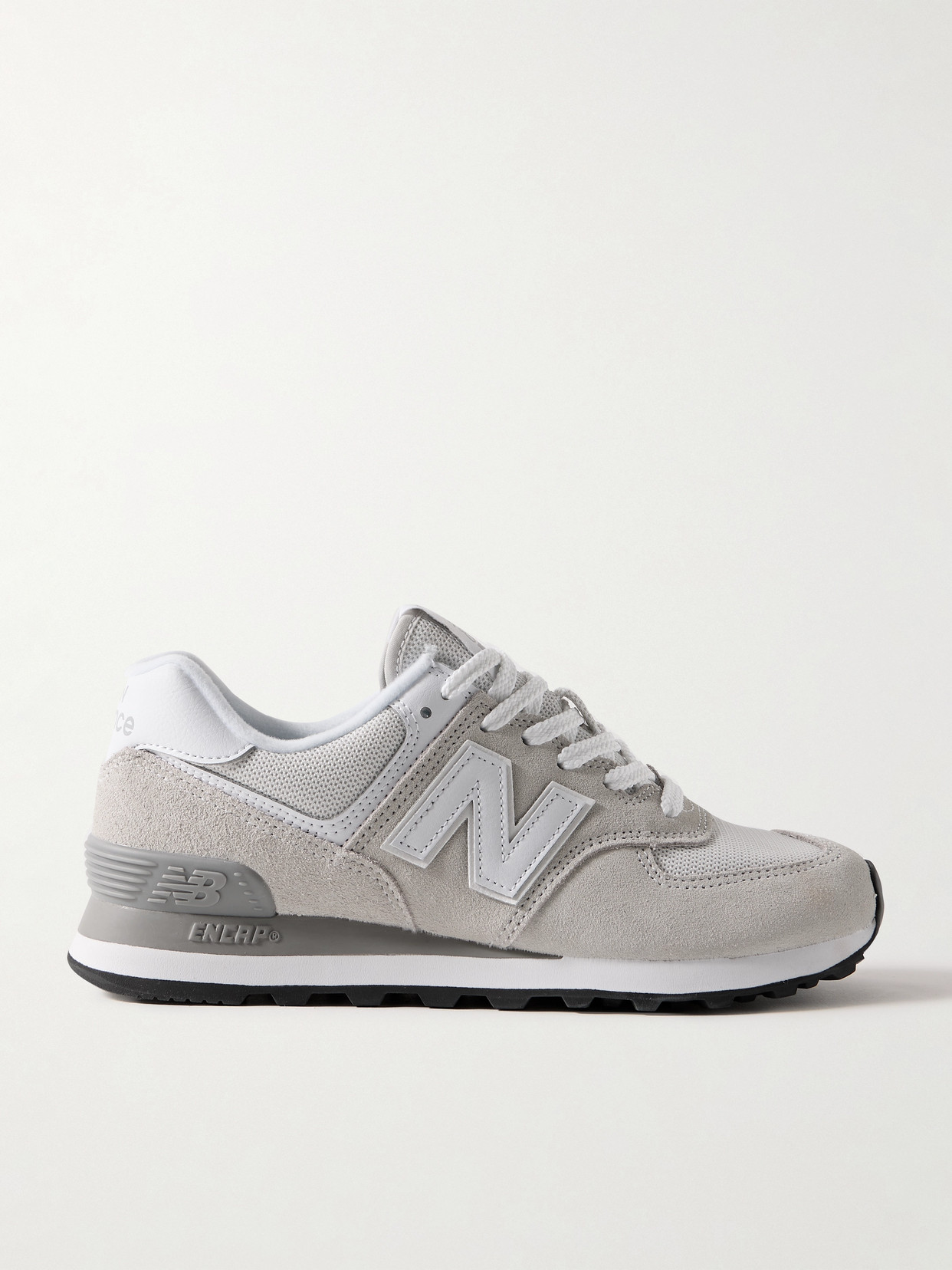 New Balance Streamlined Mesh Sneakers With Reinforced Rubber Outsole In Off-white