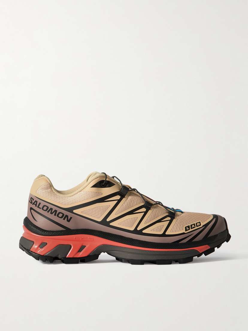 Salomon Xt-6 Rubber-trimmed Mesh Sneakers - UK 9