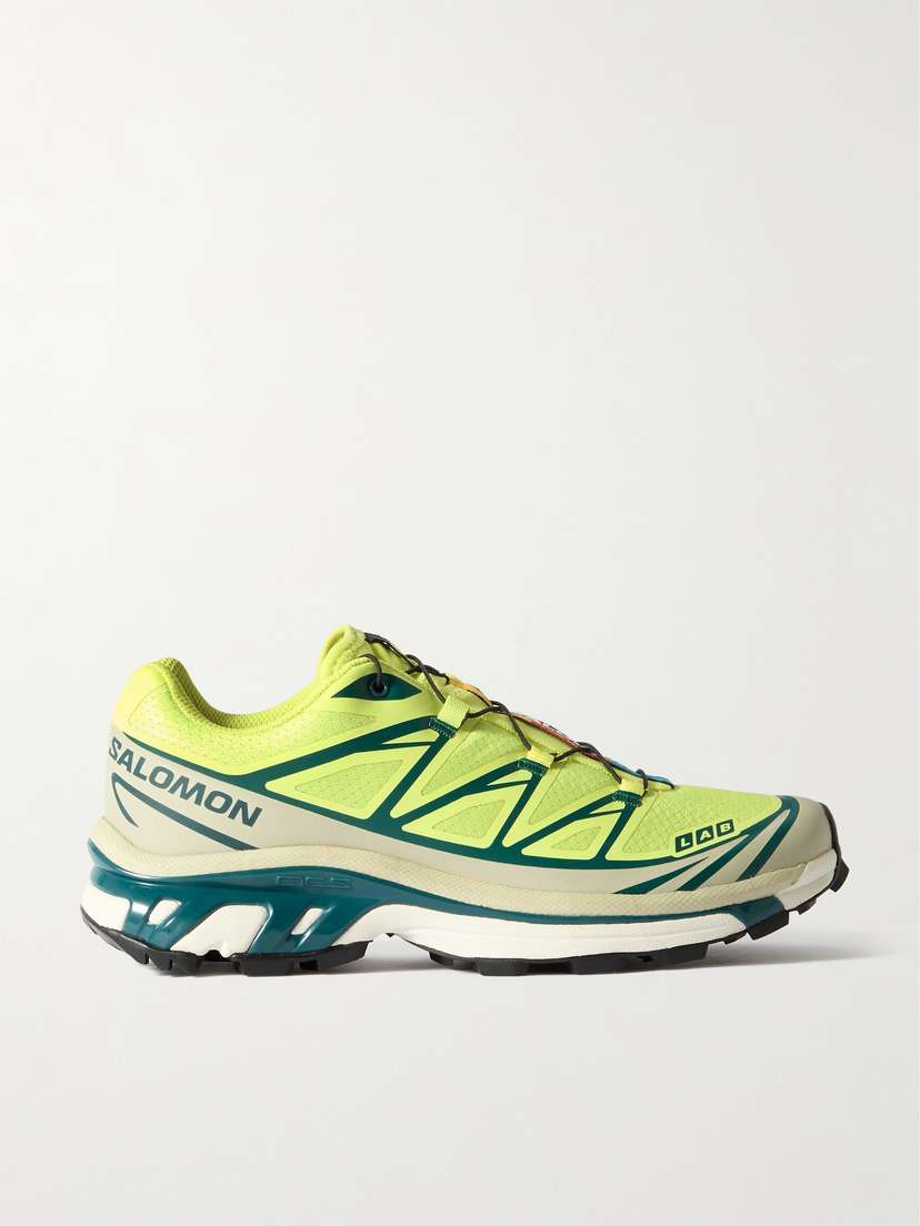 Salomon Xt-6 Rubber-trimmed Mesh Sneakers - UK 9