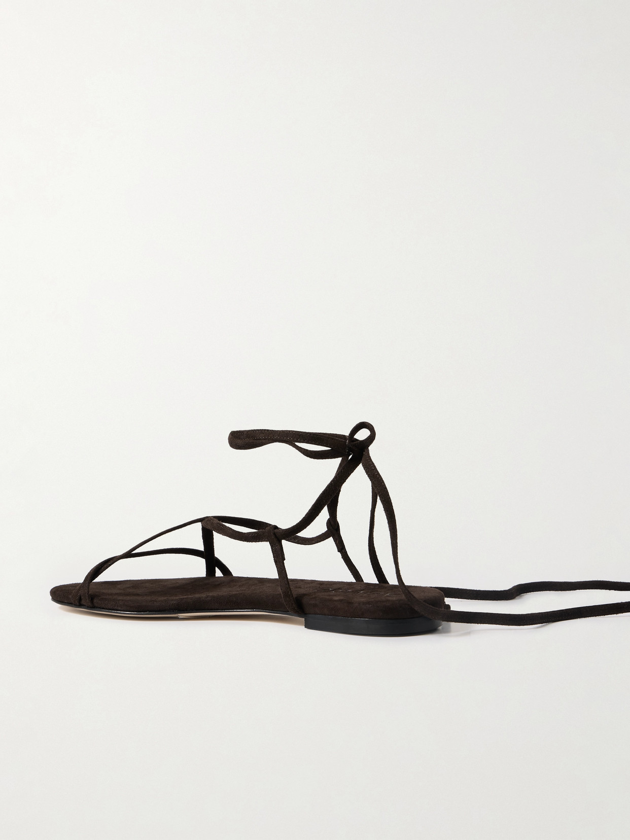 Shop Aeyde Penny Suede Sandals In Brown