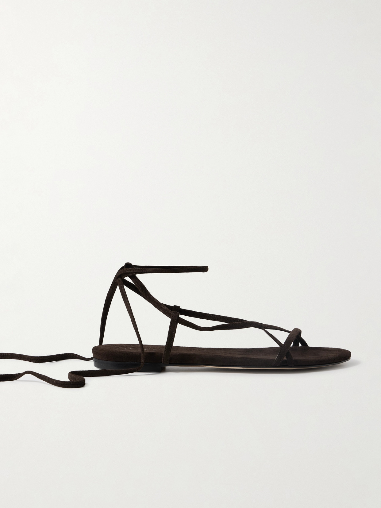 Aeyde Penny Suede Sandals In Brown