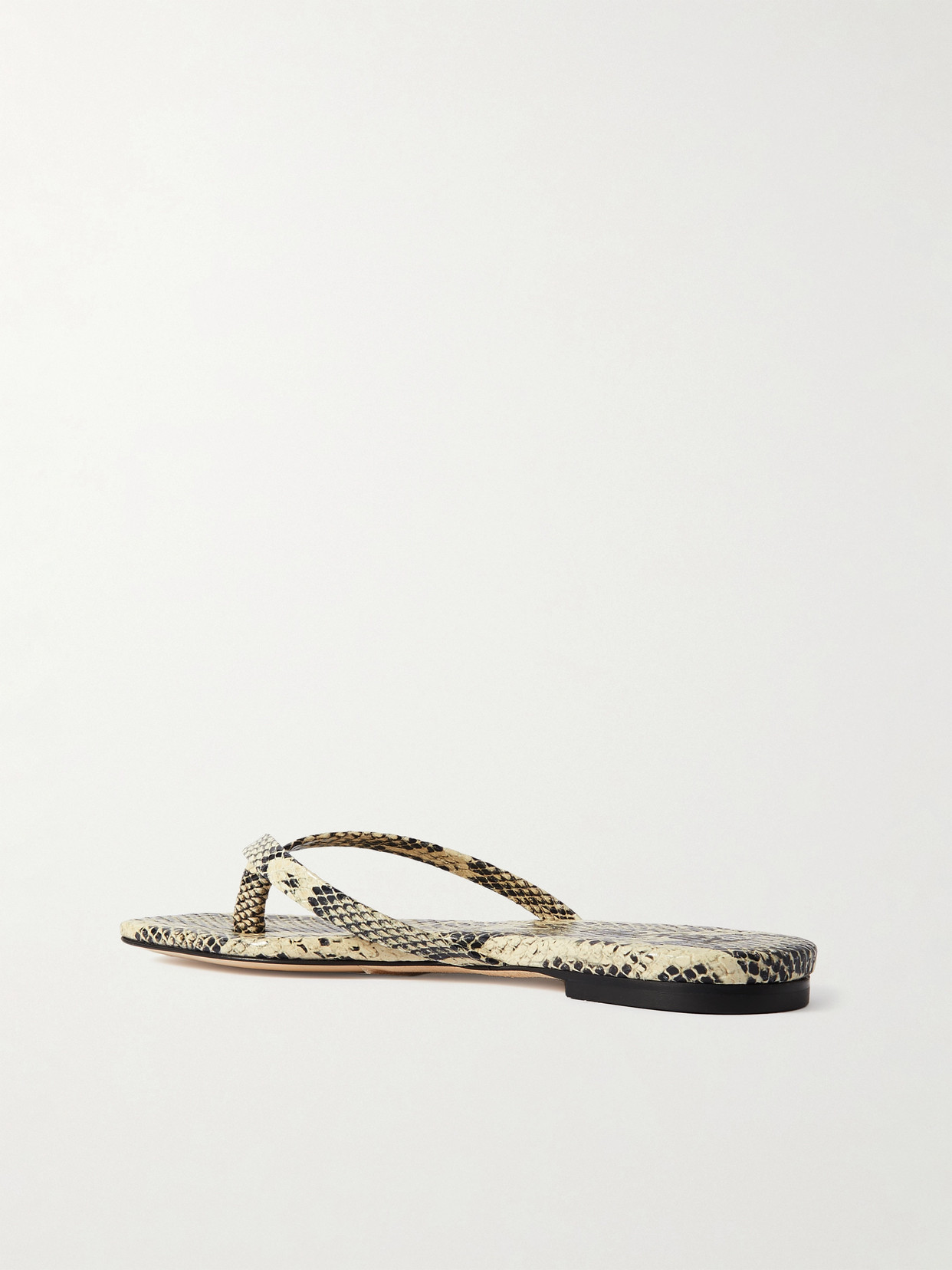 Renee Snake-Effect Leather Sandals