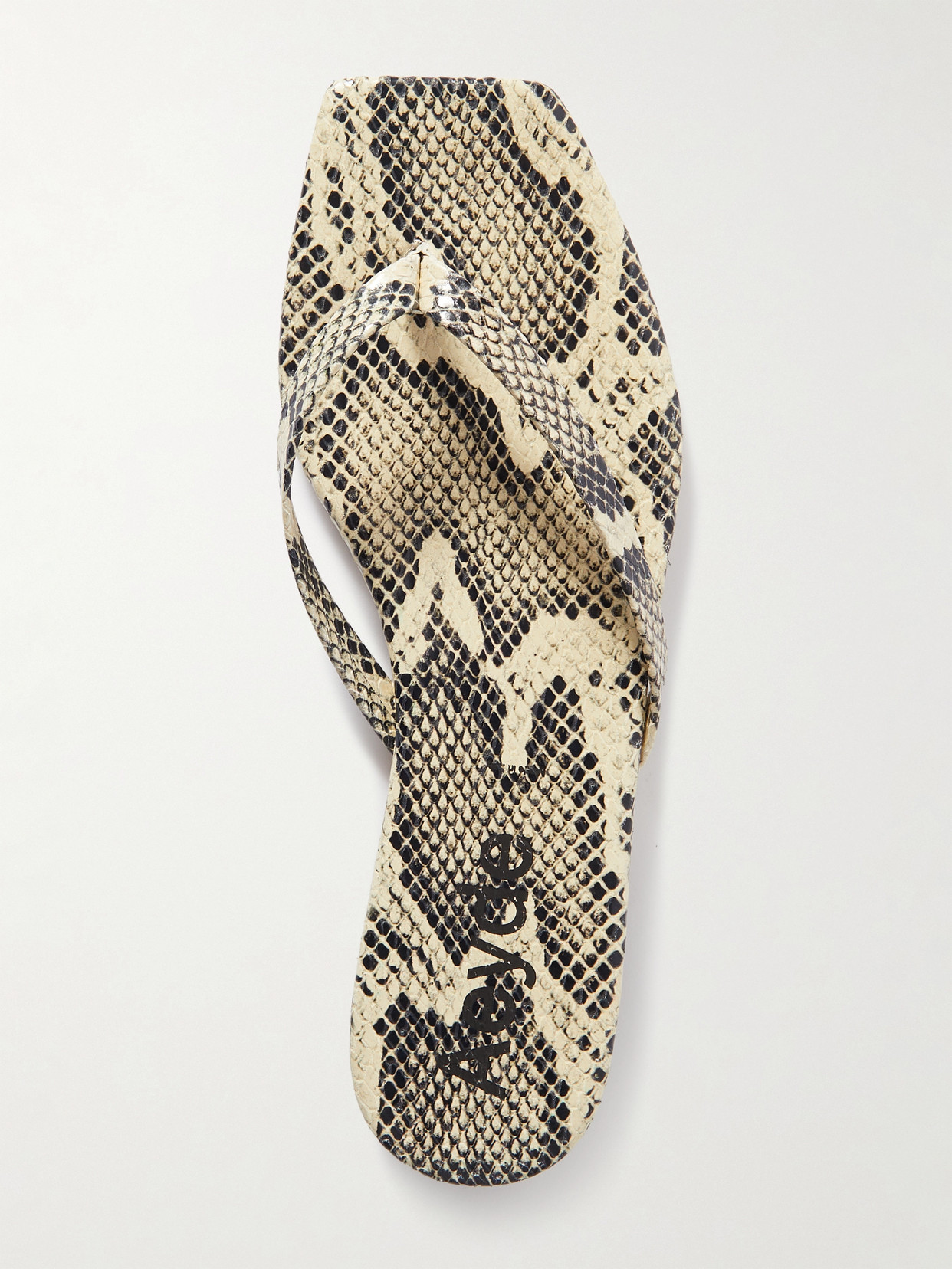 Renee Snake-Effect Leather Sandals