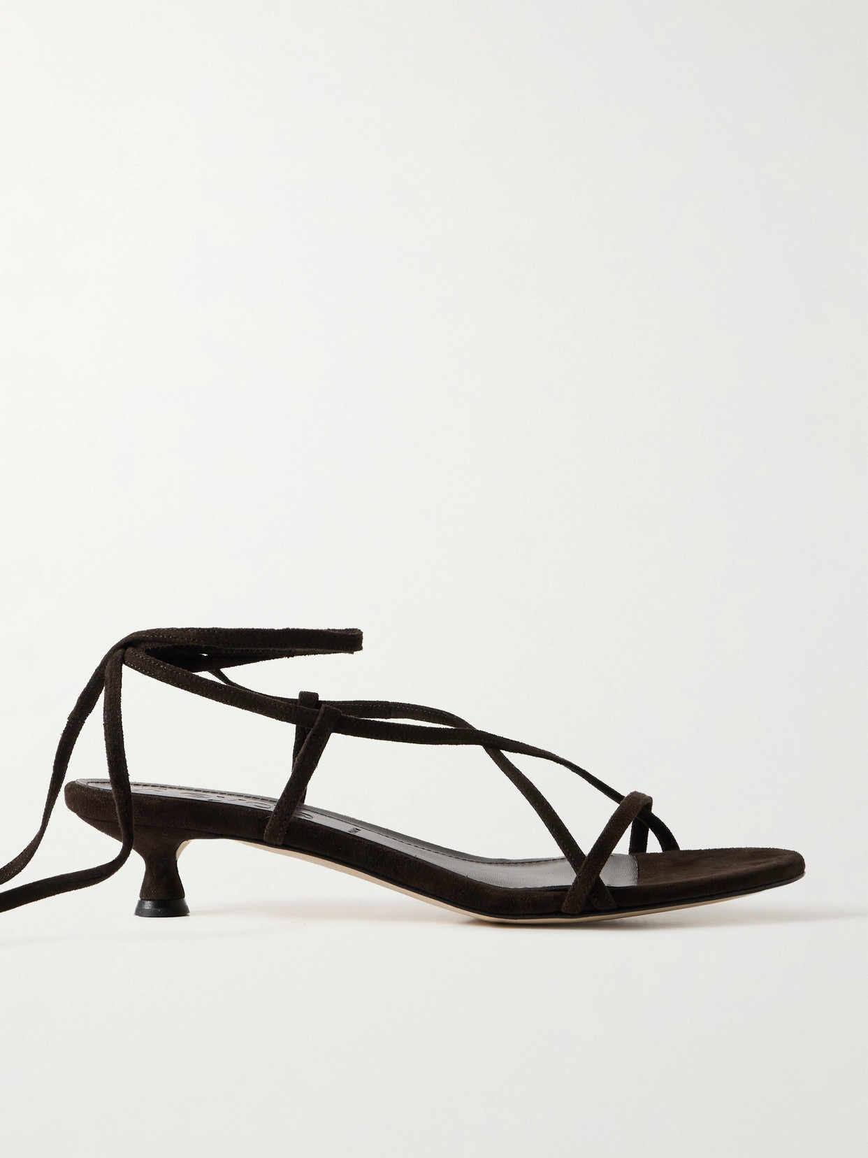 Aeyde Paige Suede Sandals In Brown