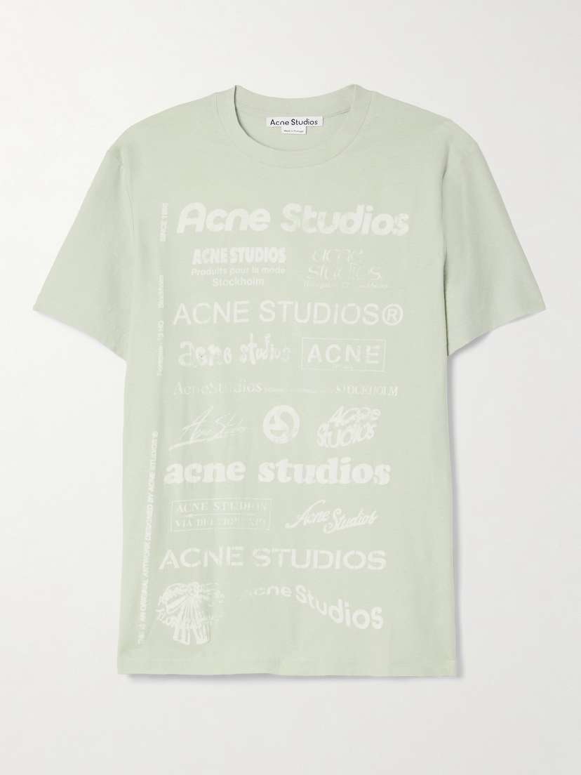 Acne Studios Printed Cotton-jersey T-shirt - x large