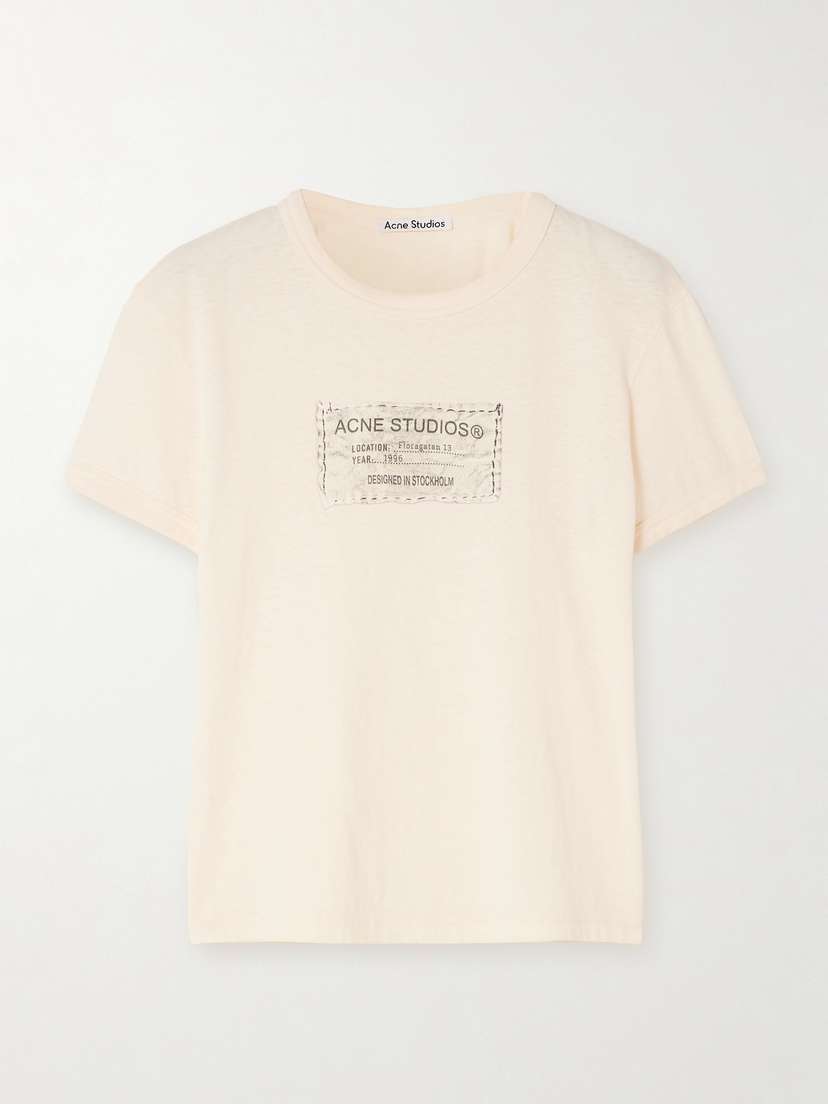Acne Studios Printed Cotton-jersey T-shirt