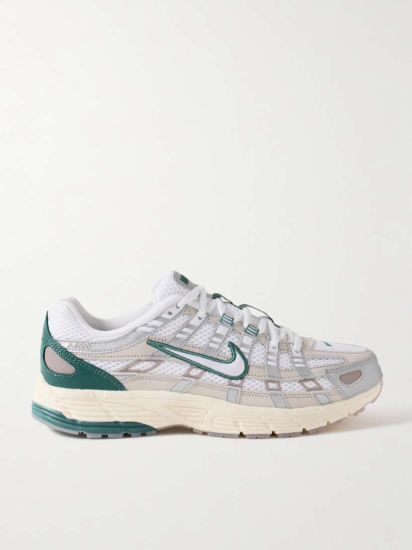 Nike P-6000 Prm Leather And Mesh Sneakers