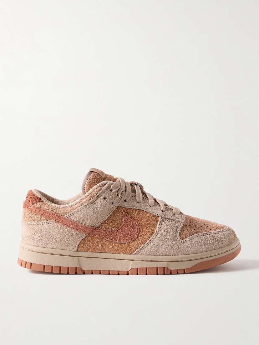 Nike Dunk Low Brushed-suede Sneakers