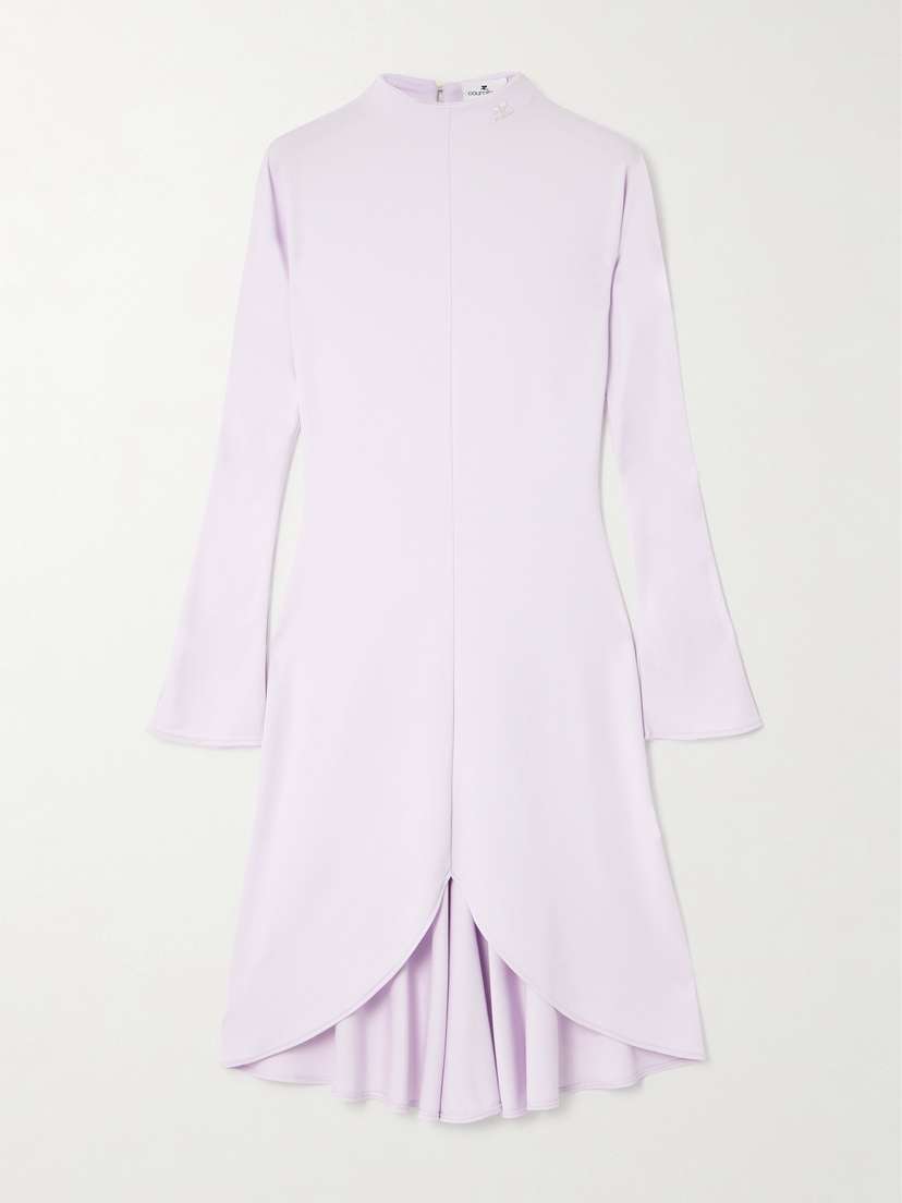 Courrèges Asymmetric Jersey Mini Dress