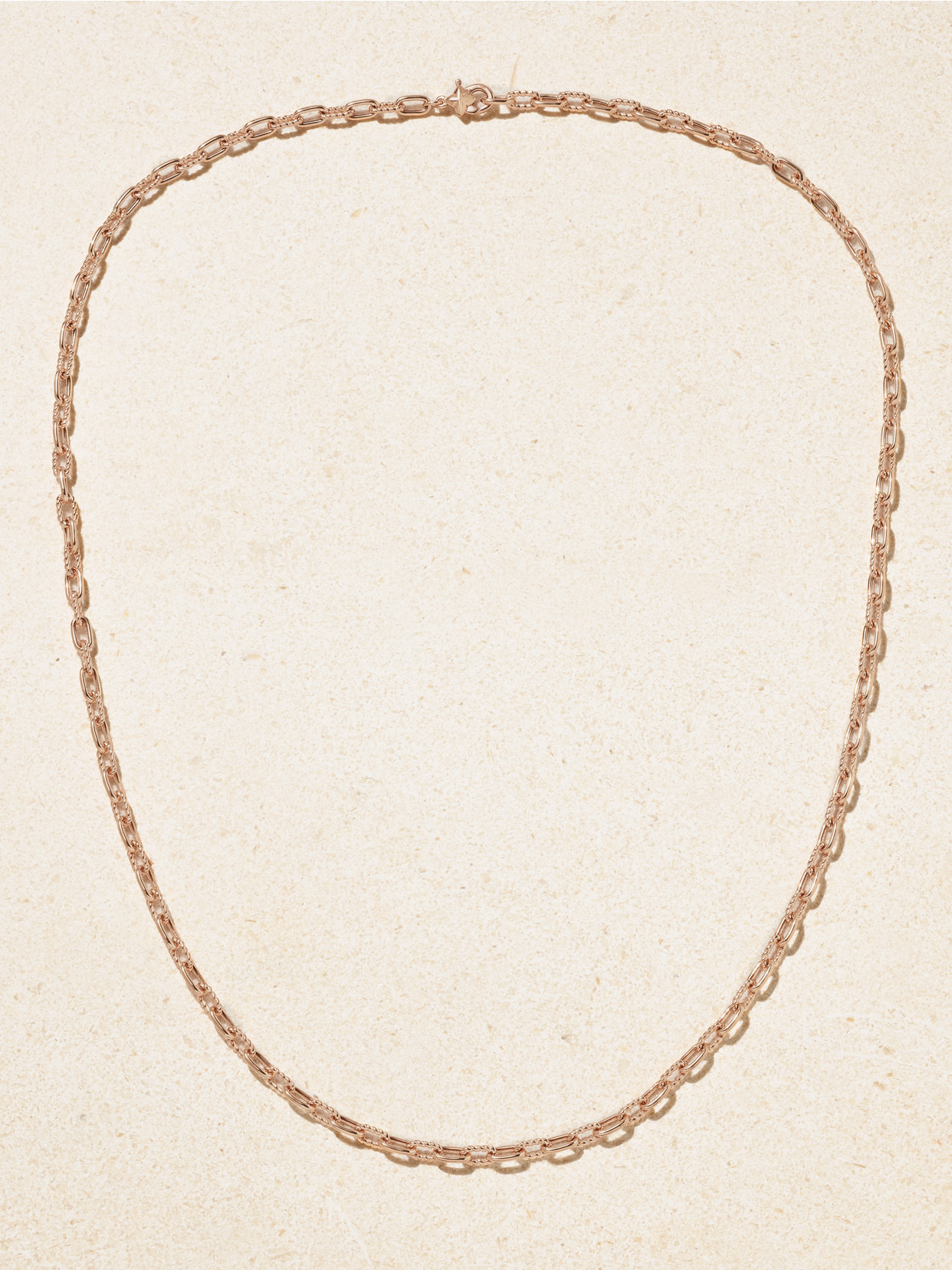 David Yurman Madison 18-karat Rose Gold Necklace In Burgundy