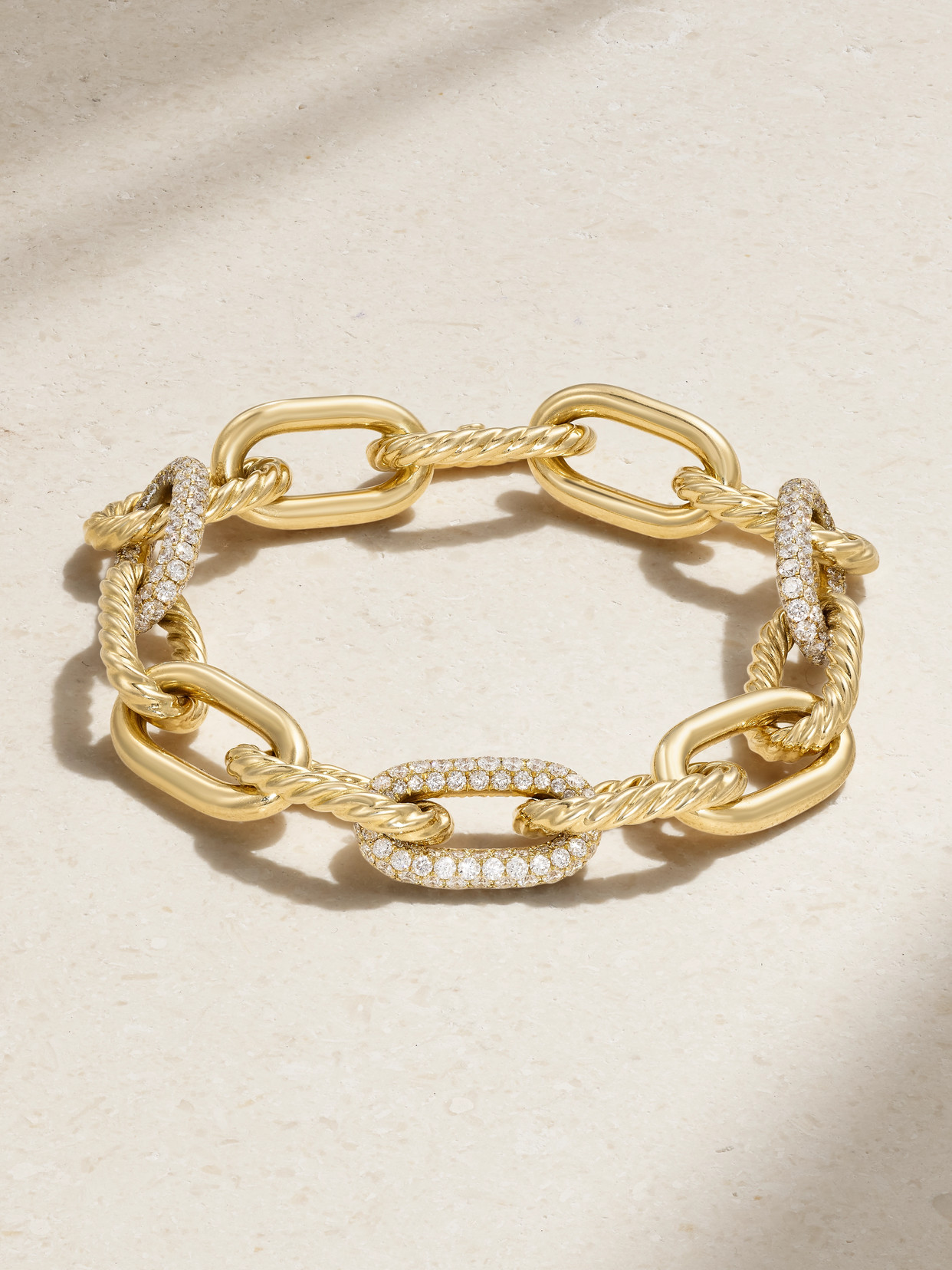 David Yurman Madison 18-karat Gold Diamond Bracelet